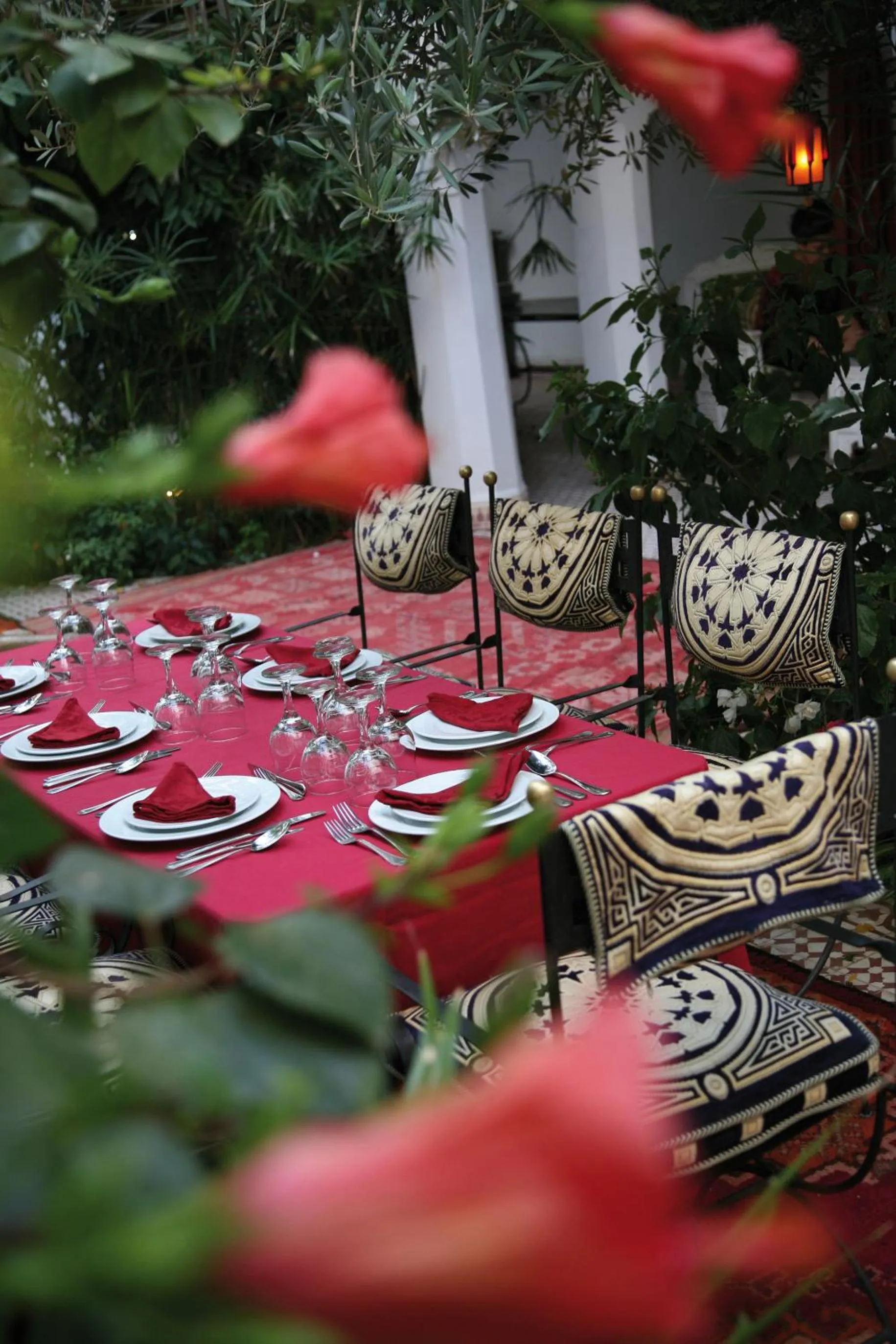 Dining area in Riad Ifoulki