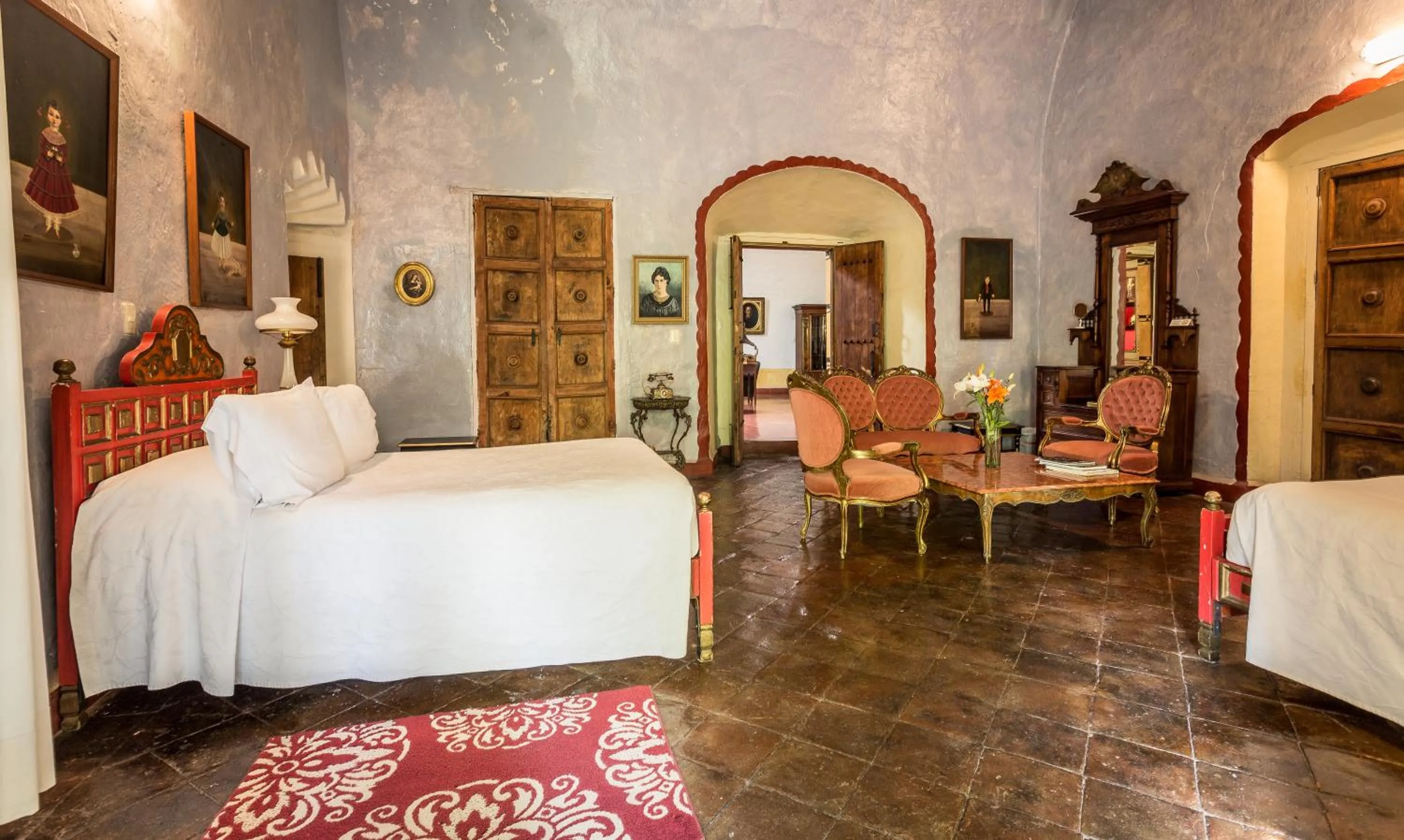 Bed in Hacienda San Gabriel de las Palmas