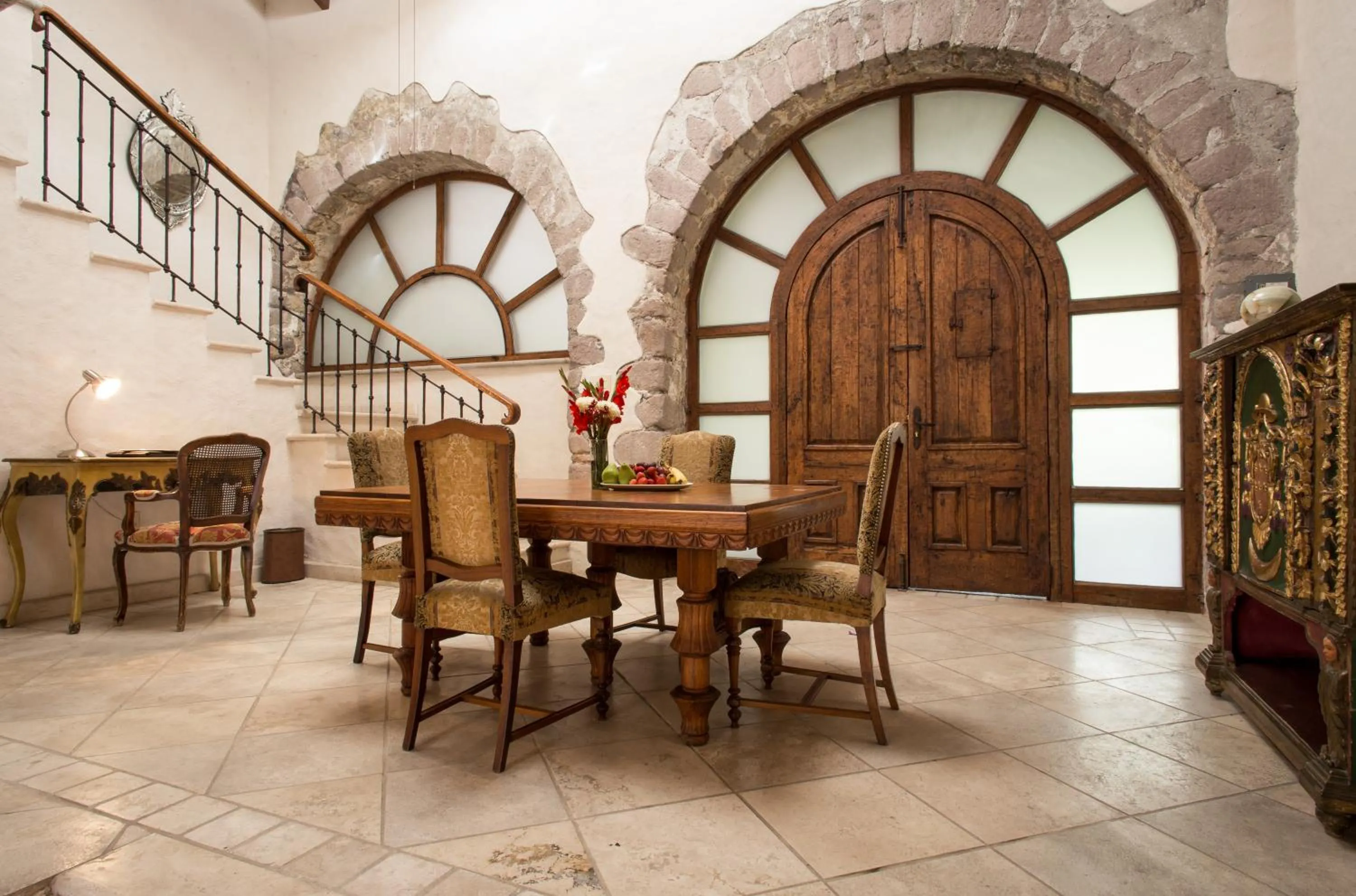 Dining area in Hacienda San Gabriel de las Palmas