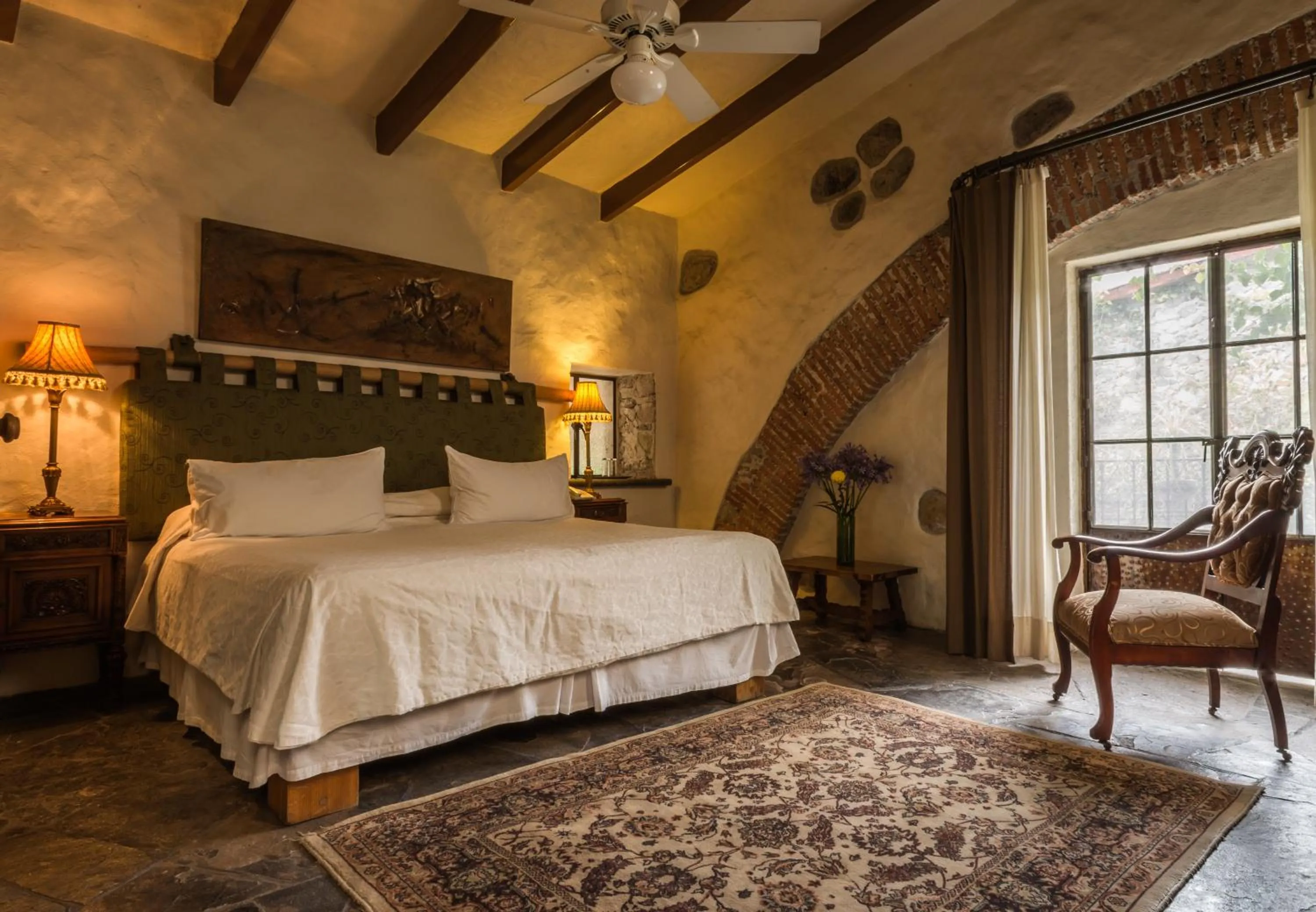 Bedroom, Bed in Hacienda San Gabriel de las Palmas