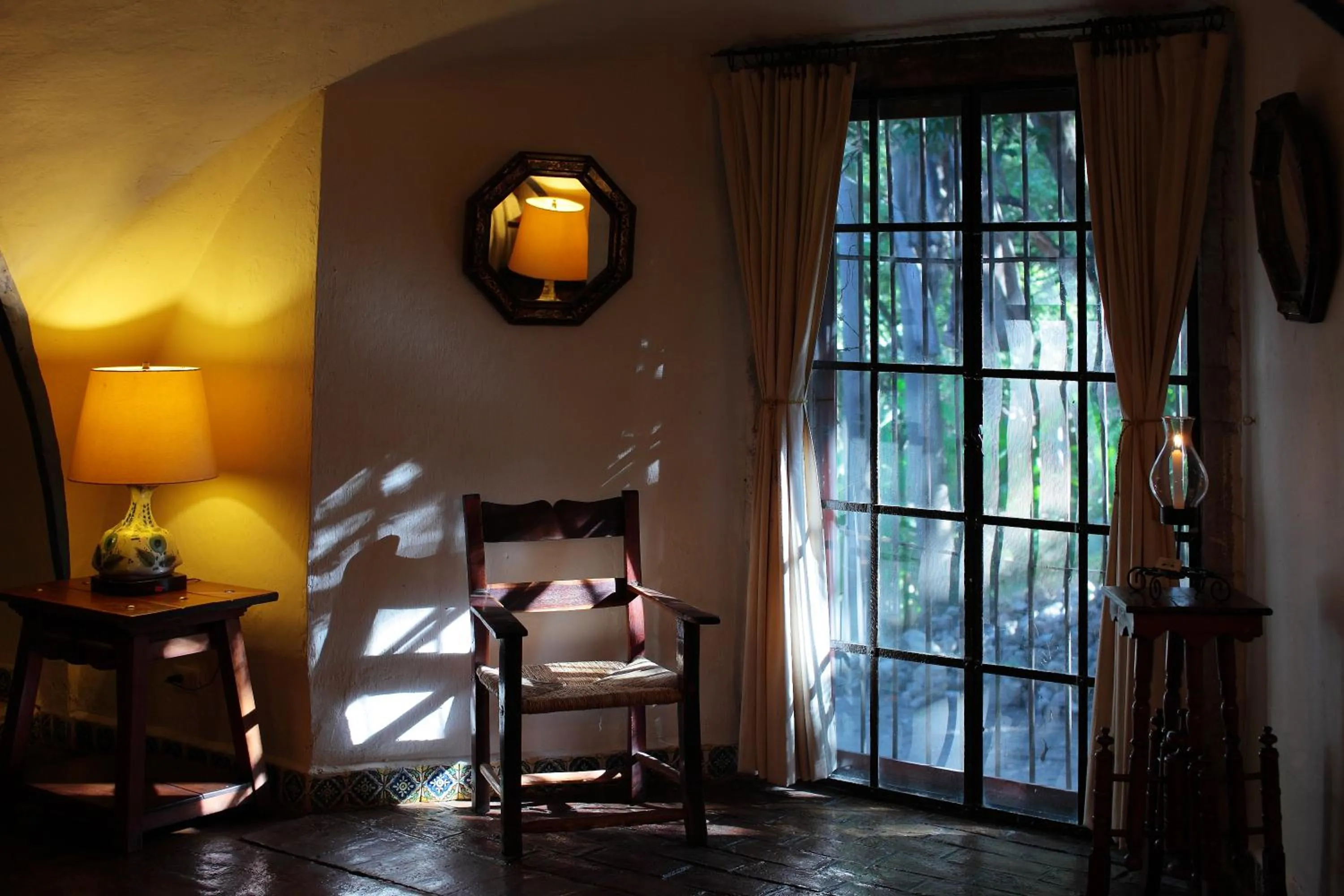 Decorative detail in Hacienda San Gabriel de las Palmas