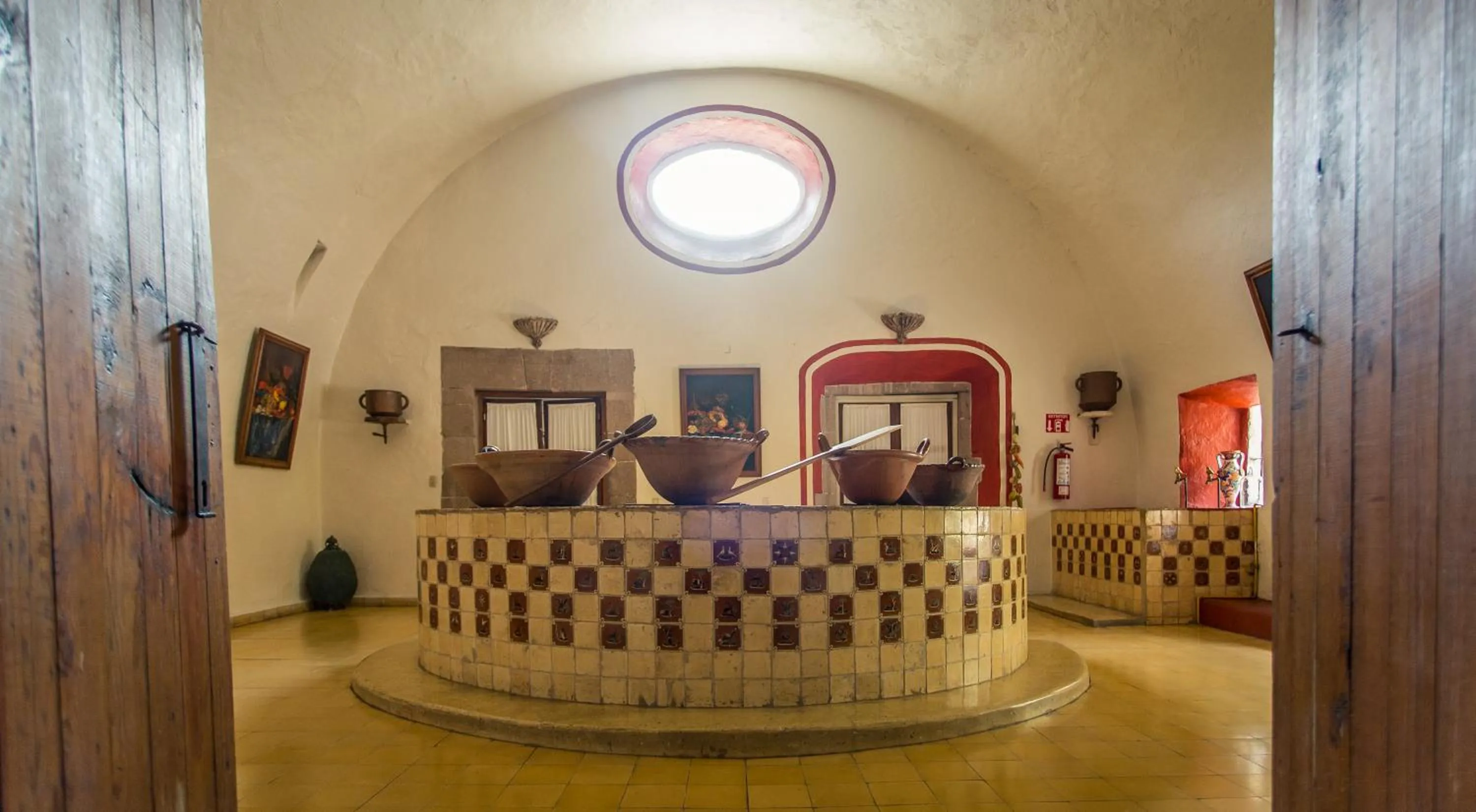 Decorative detail in Hacienda San Gabriel de las Palmas