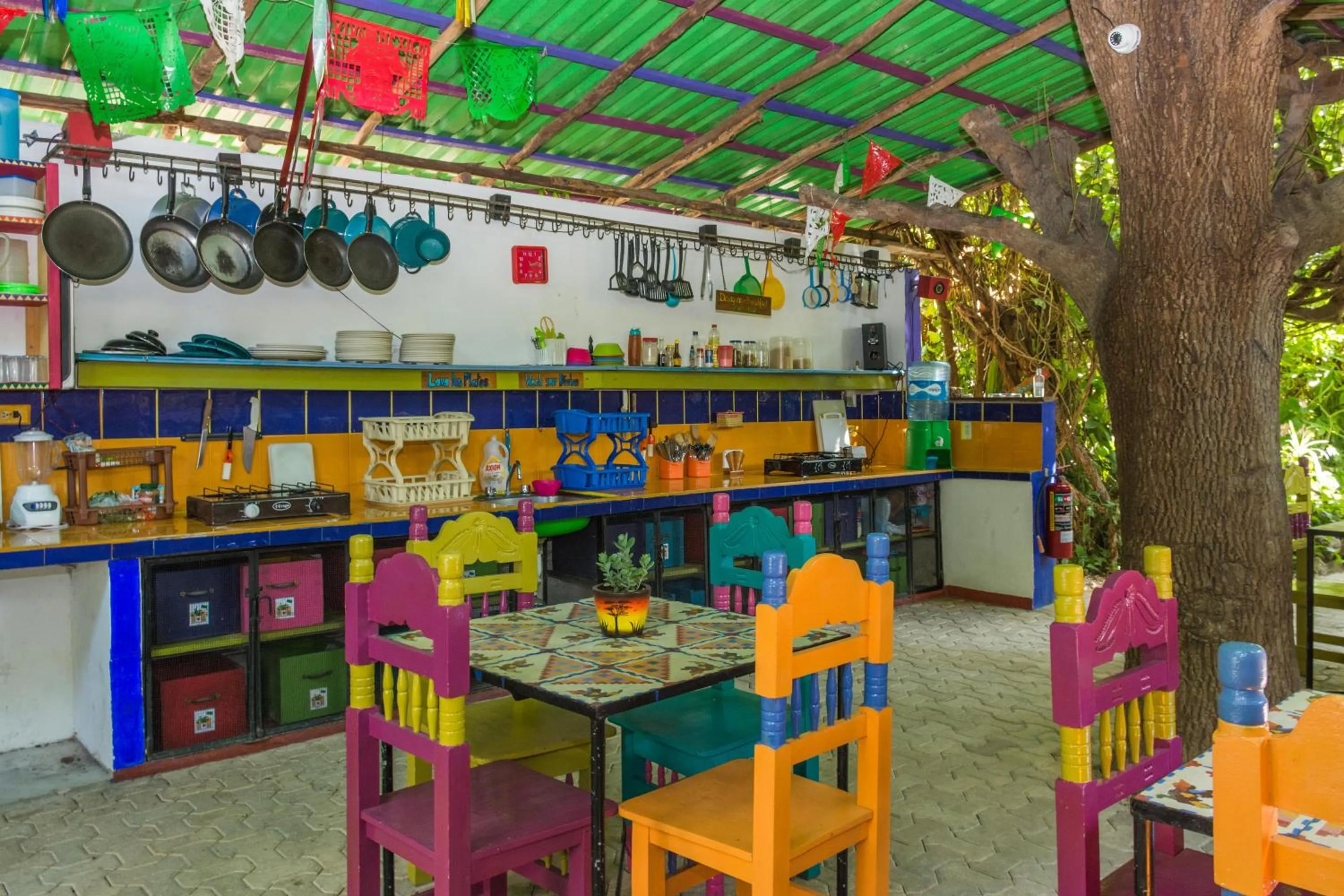 Kitchen or kitchenette in Hostel Candelaria