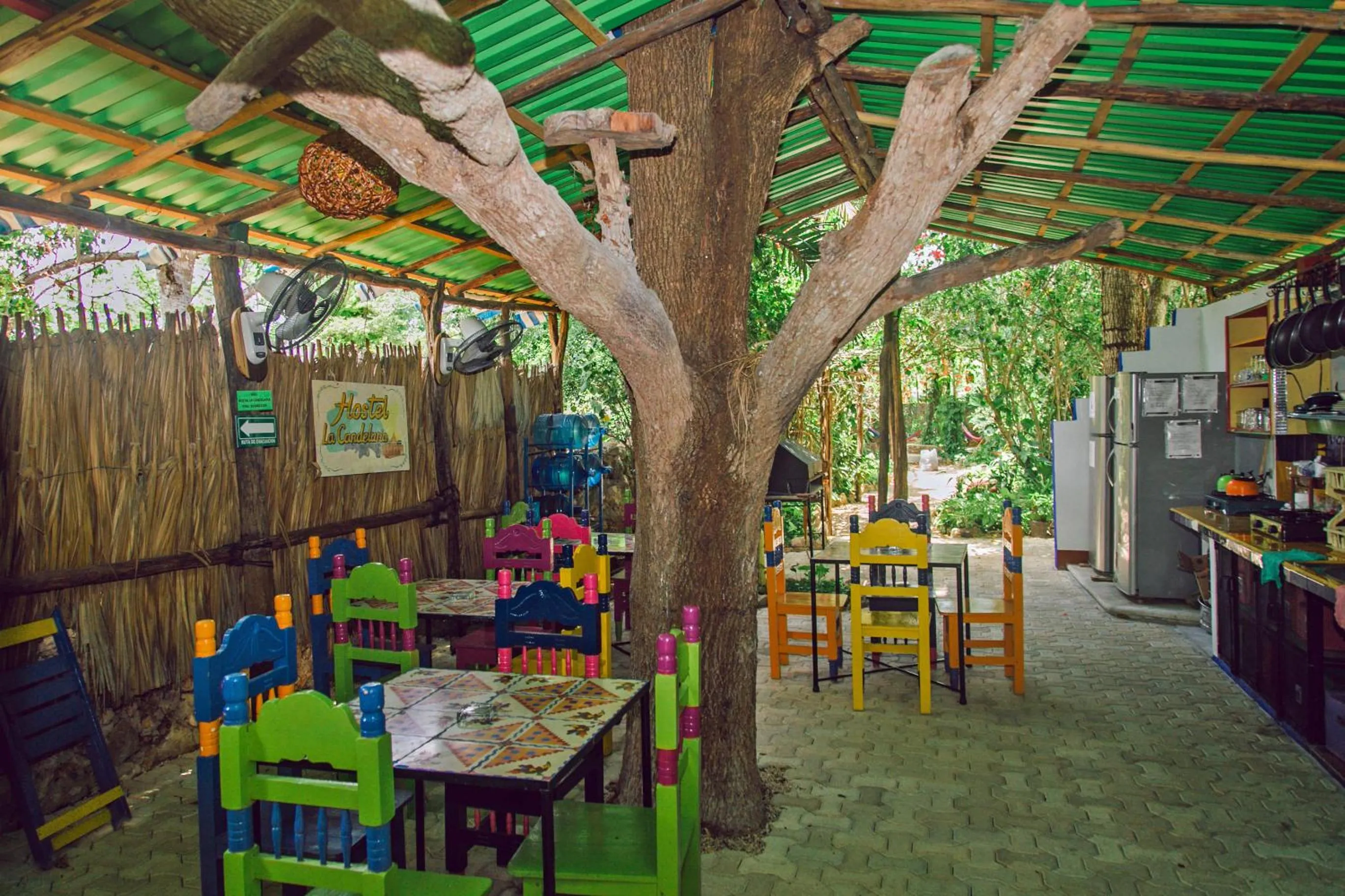 Kitchen or kitchenette in Hostel Candelaria