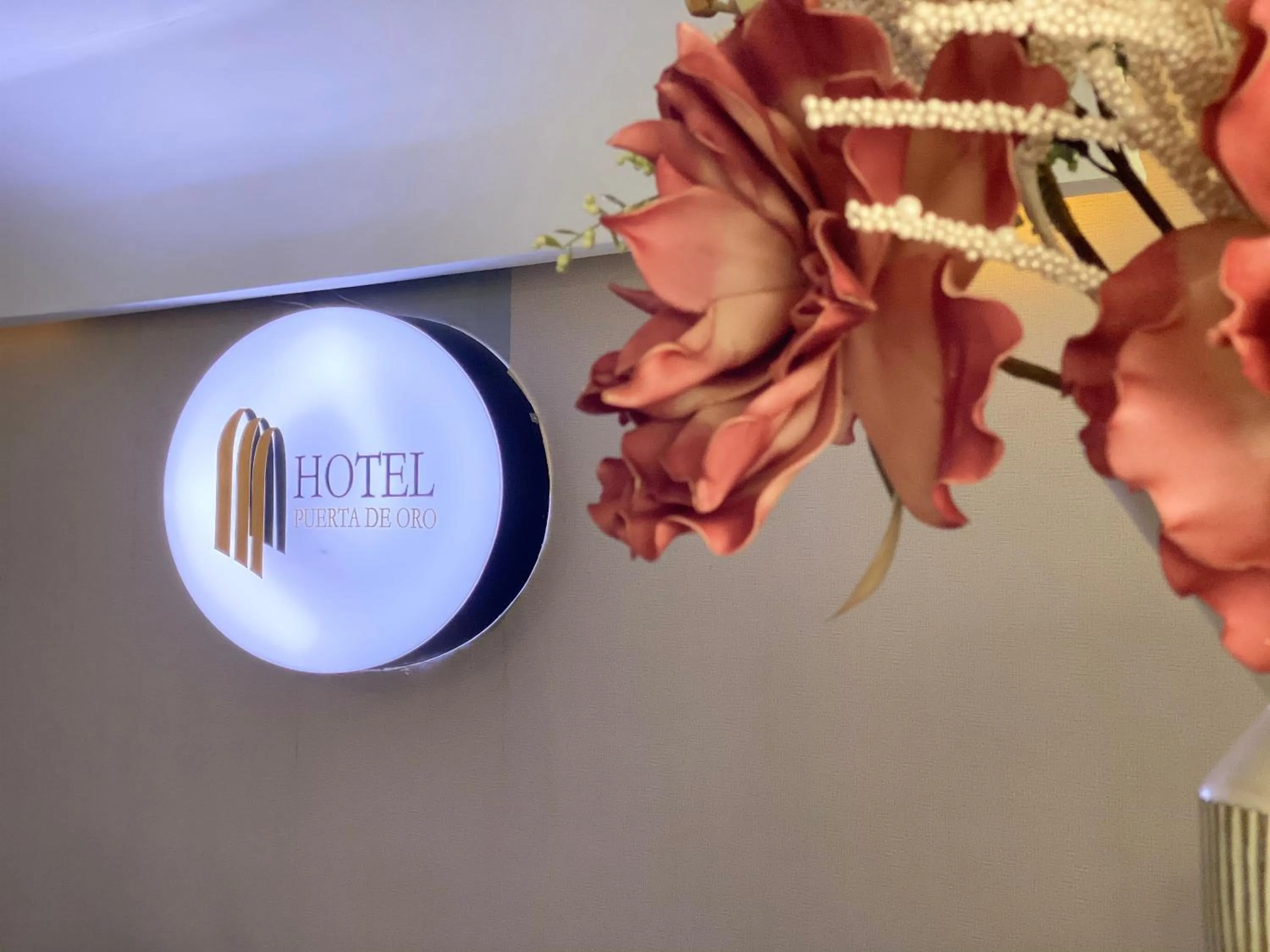 Property logo or sign in Hotel Puerta de Oro