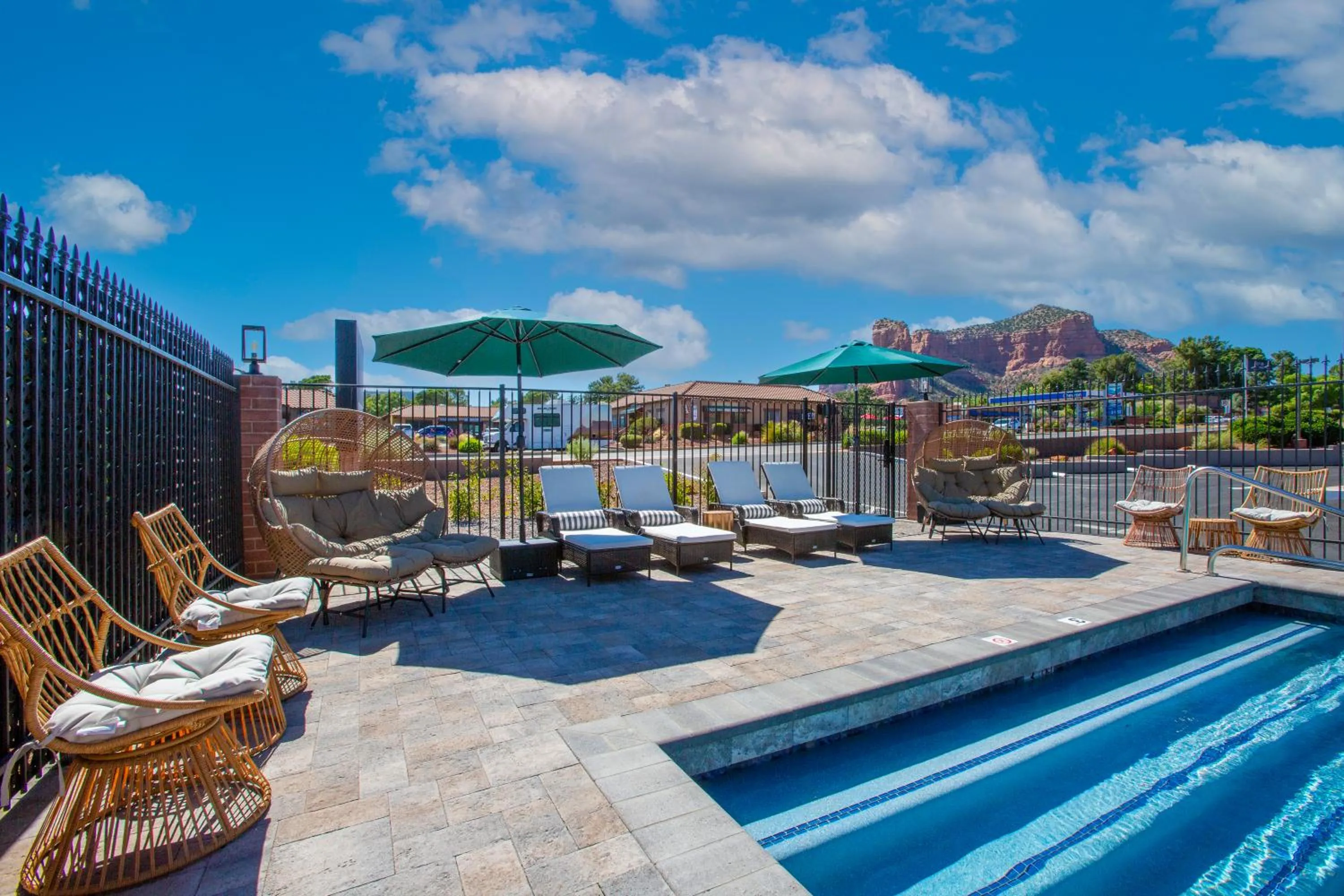 Pool view in Kokopelli Inn Sedona, Trademark Collection by Wyndham