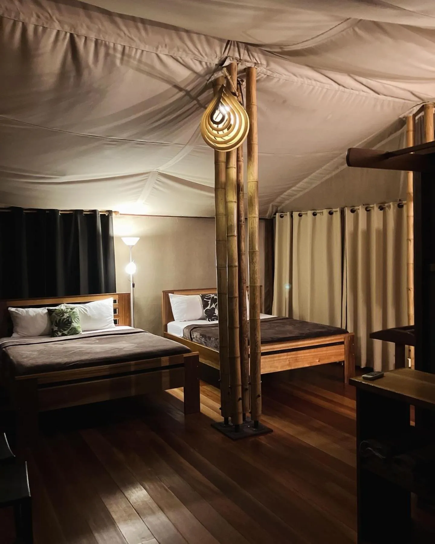 Bed in Houttuyn Wellness River Resort