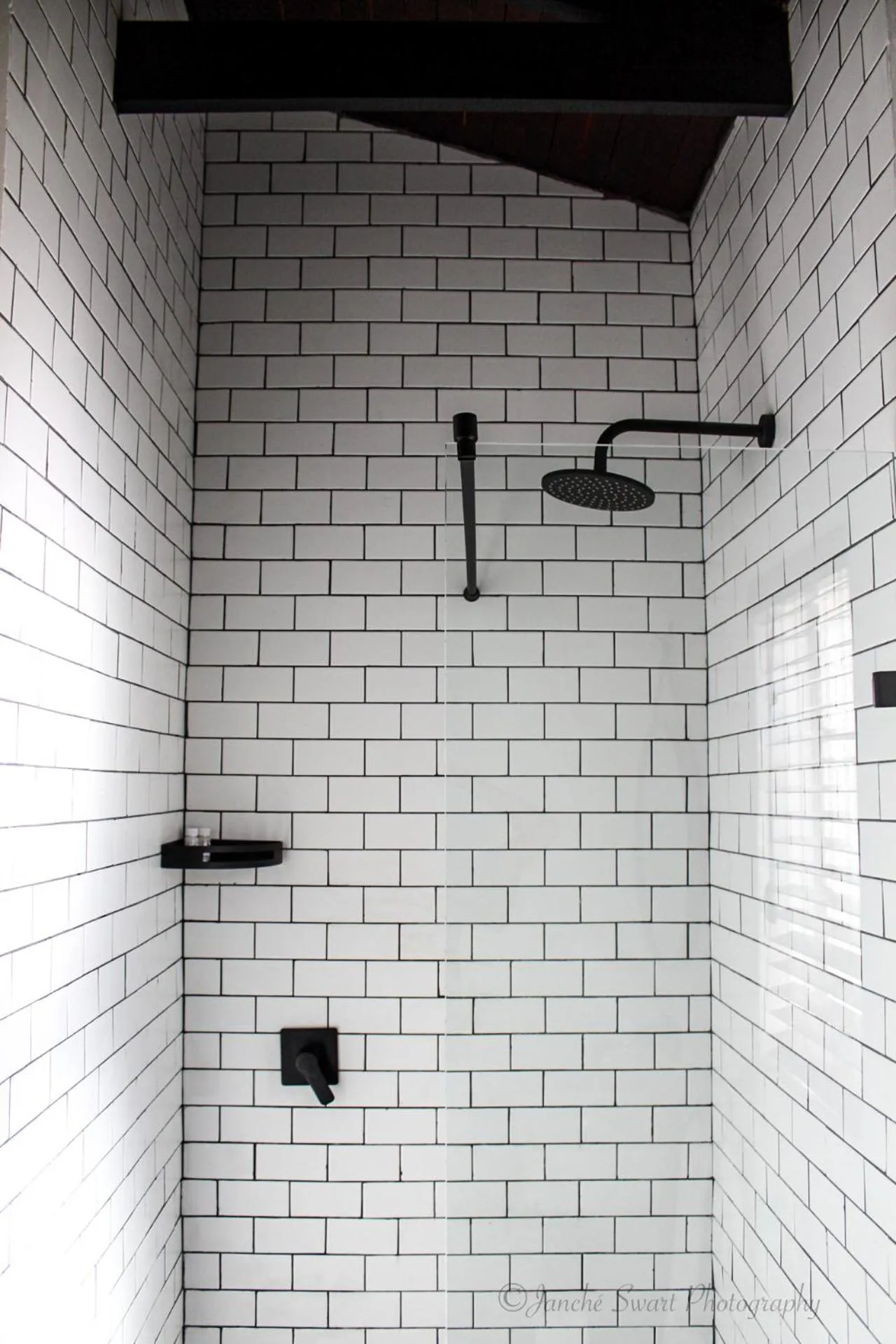 Shower in Modern Farm