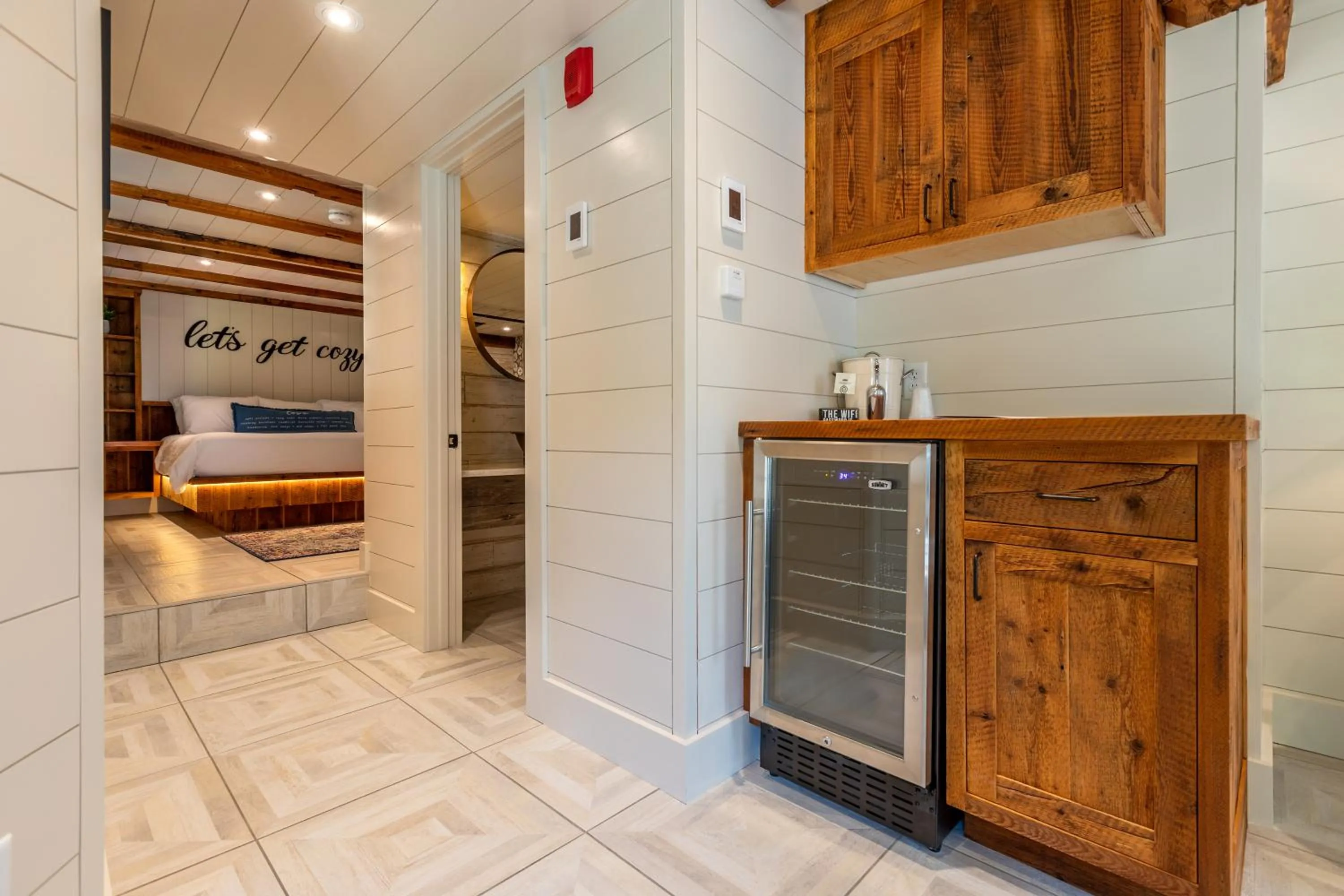 Bed in The Barnstead Inn