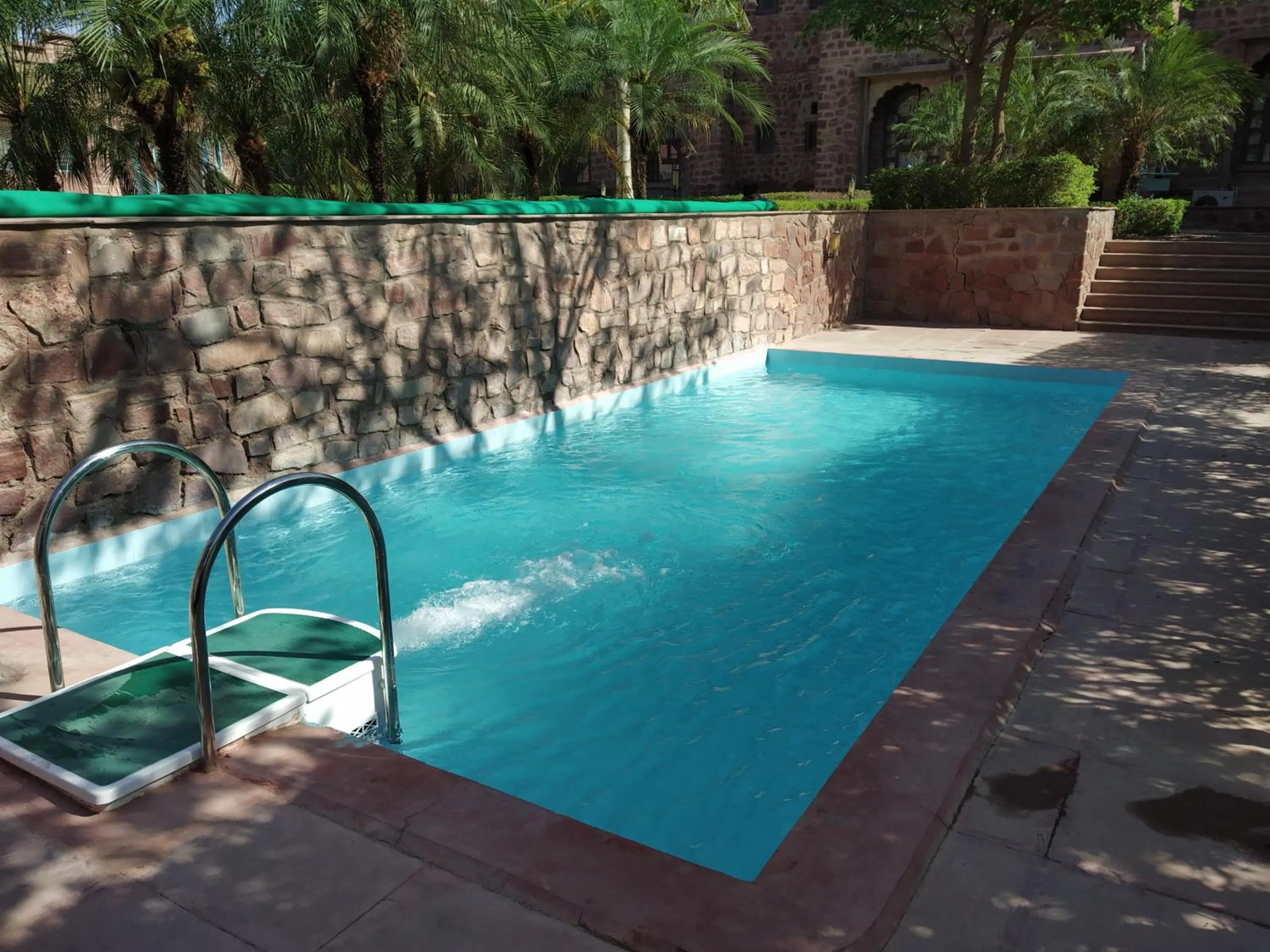 Swimming pool in Bijolai Palace - A Inde Hotel , Jodhpur