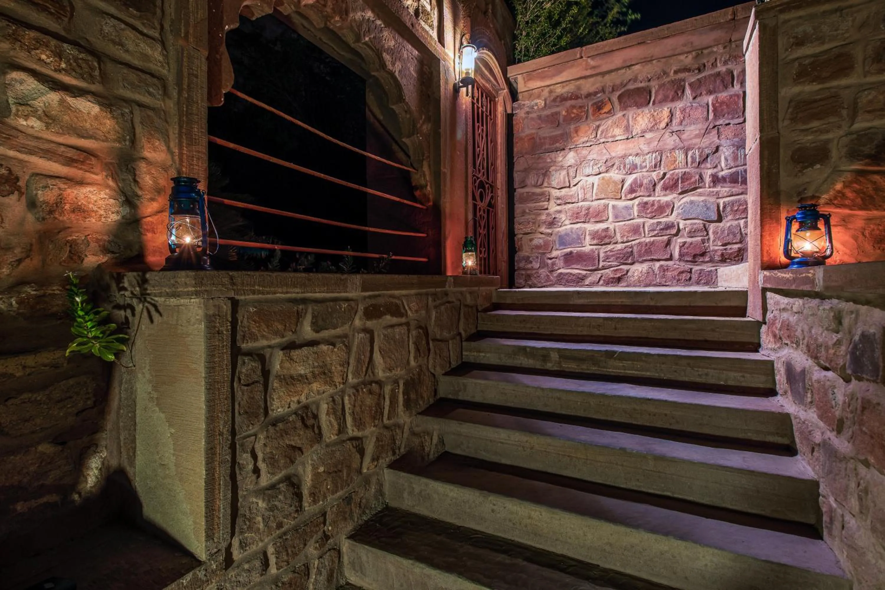 Balcony/Terrace in Bijolai Palace - A Inde Hotel , Jodhpur