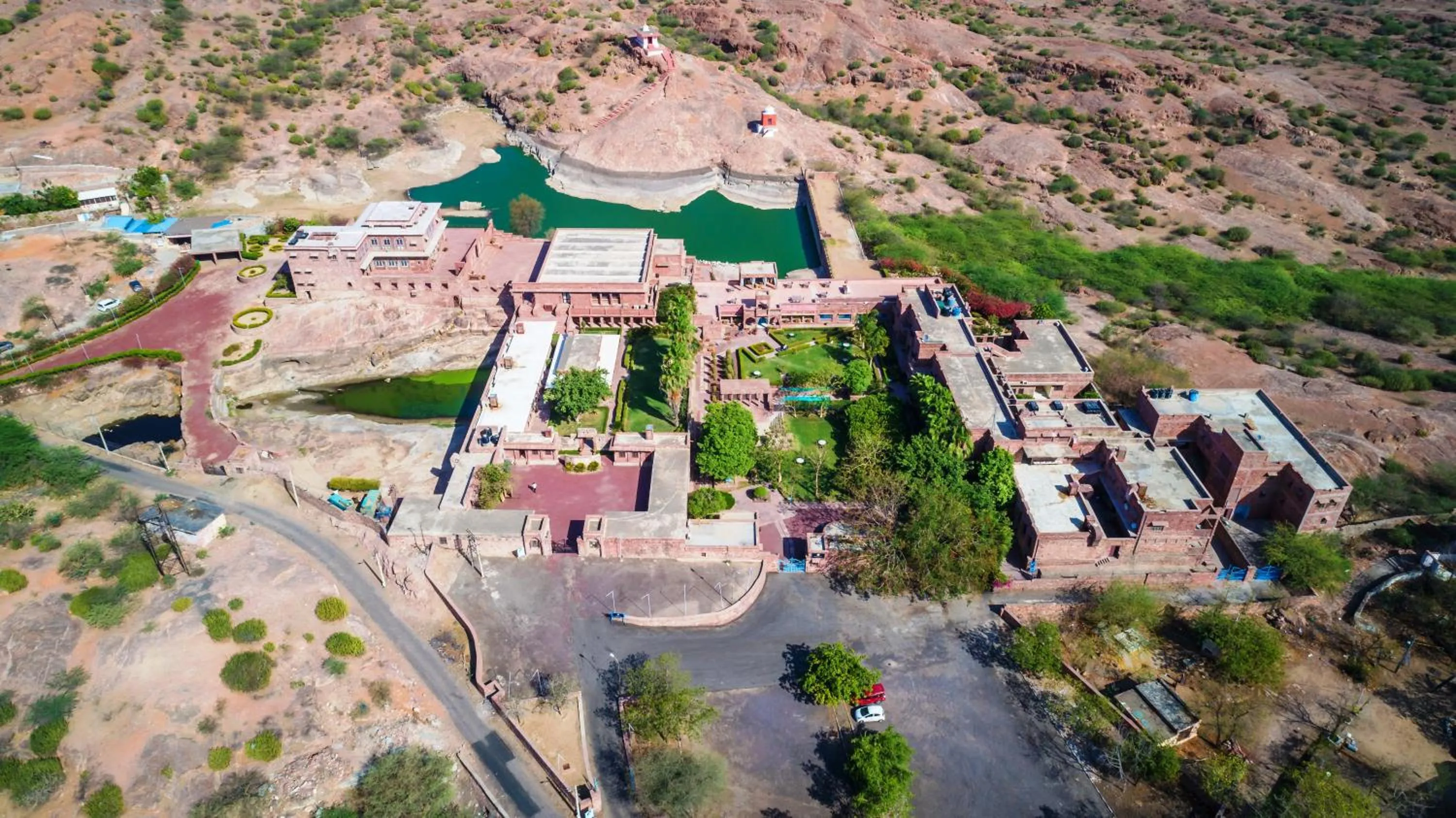 Bird's eye view in Bijolai Palace - A Inde Hotel , Jodhpur