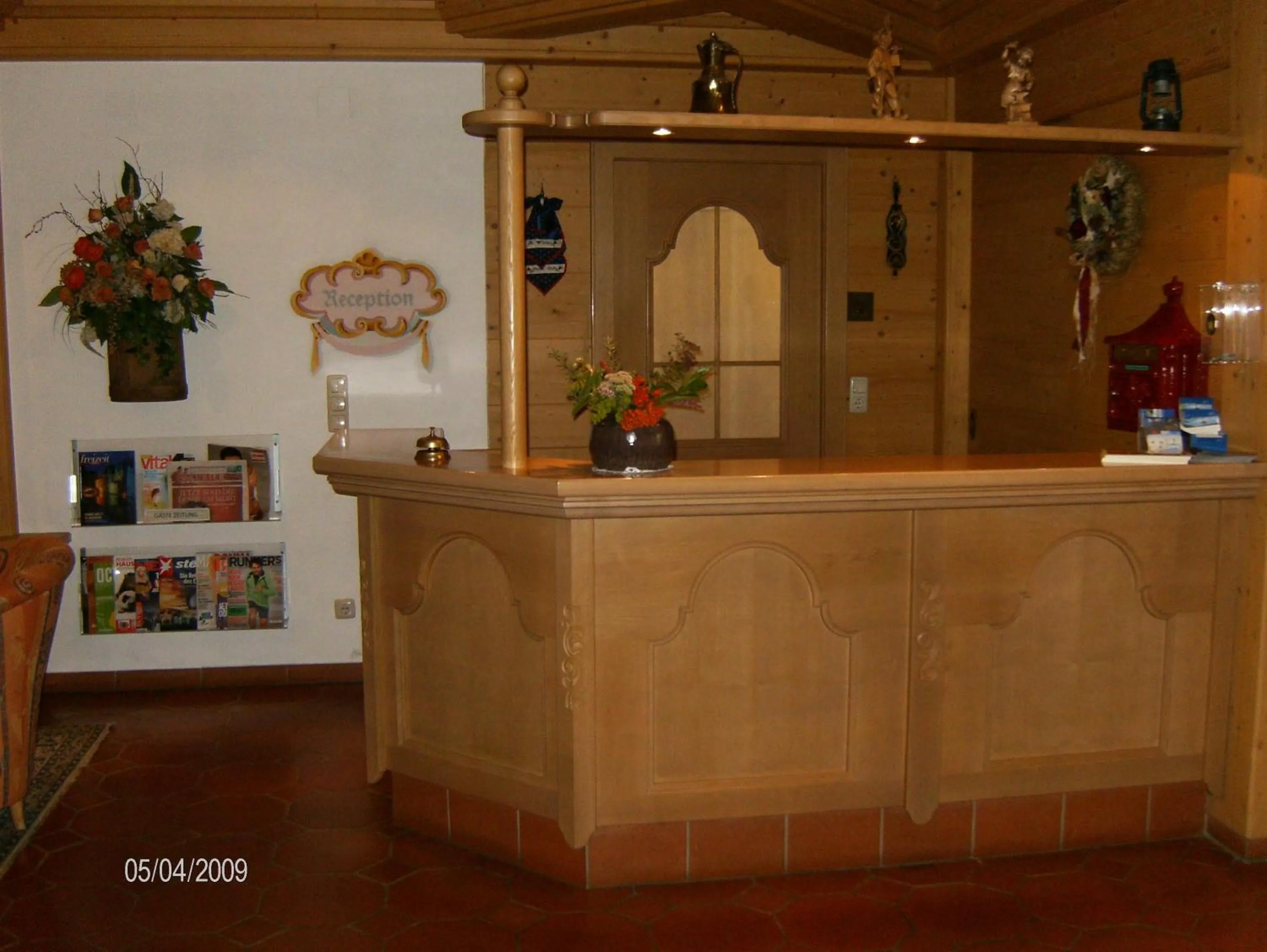 Lobby or reception in Hotel Omesberg