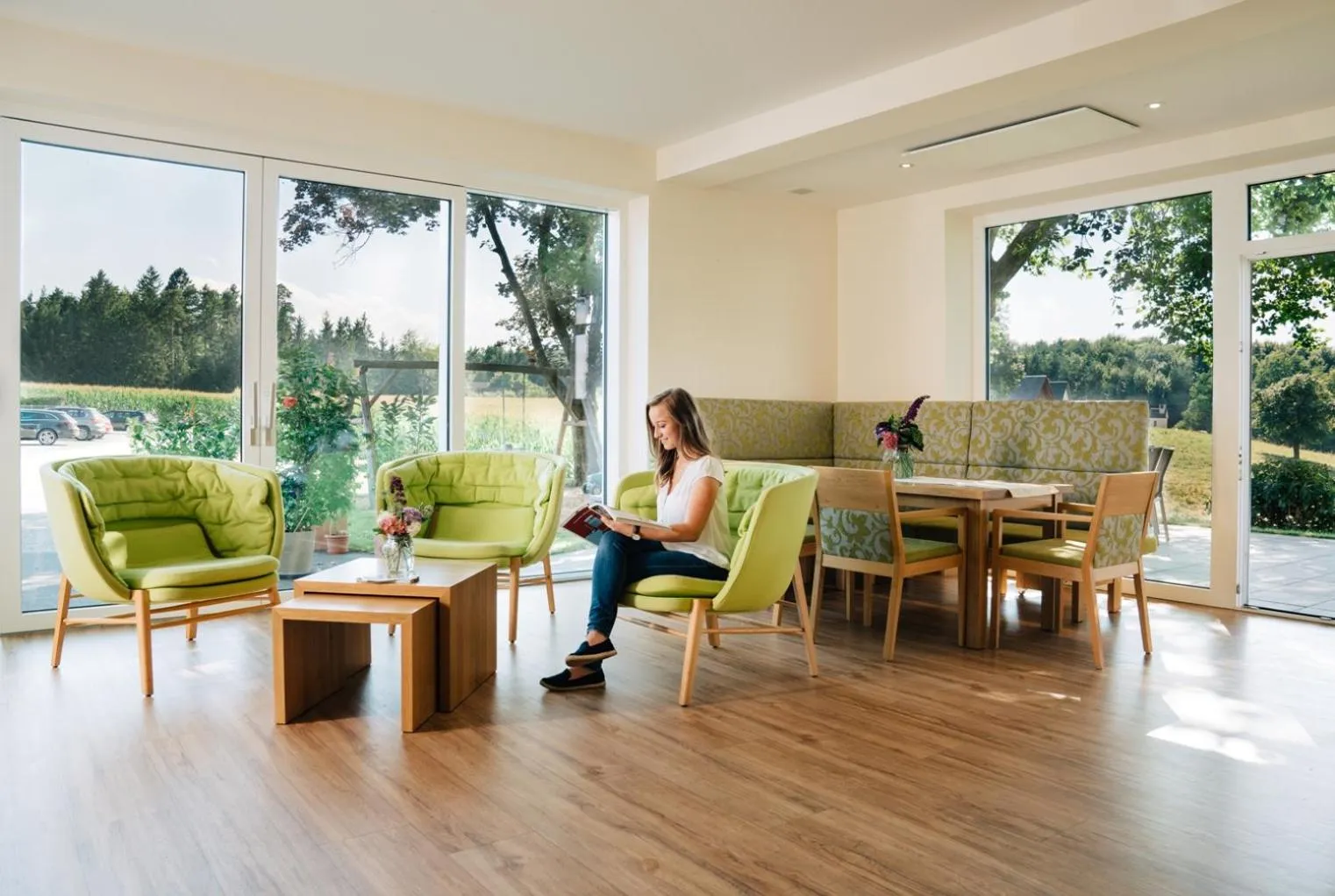 Lobby or reception in Gasthof Martinhof