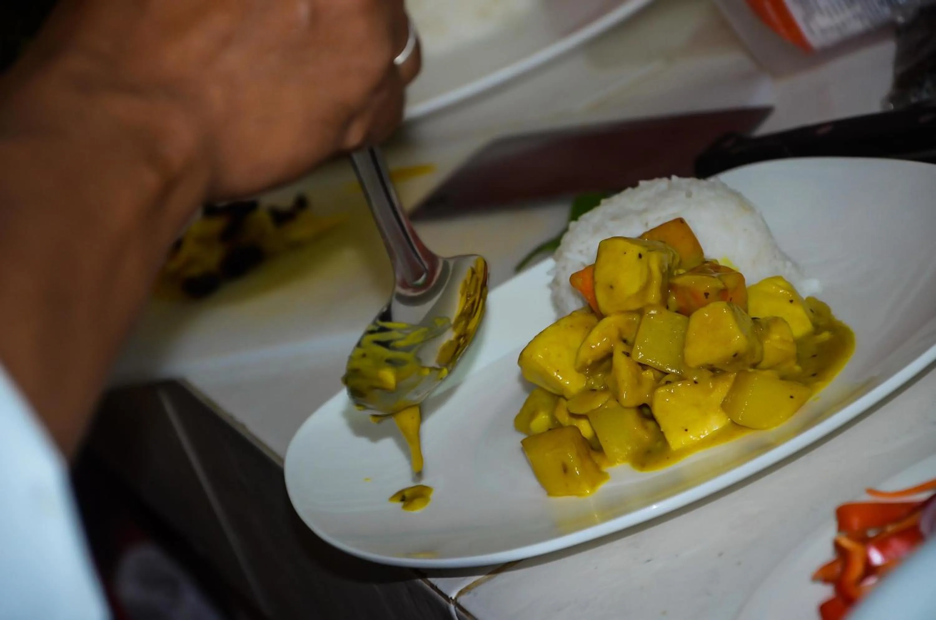 Food in Vanilla Sky Dive Resort