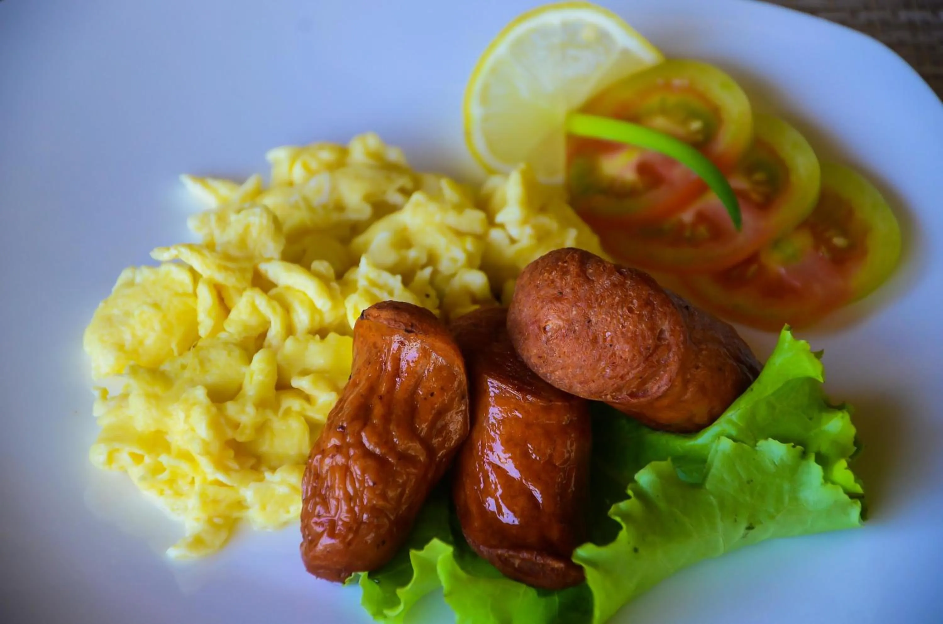 Food in Vanilla Sky Dive Resort