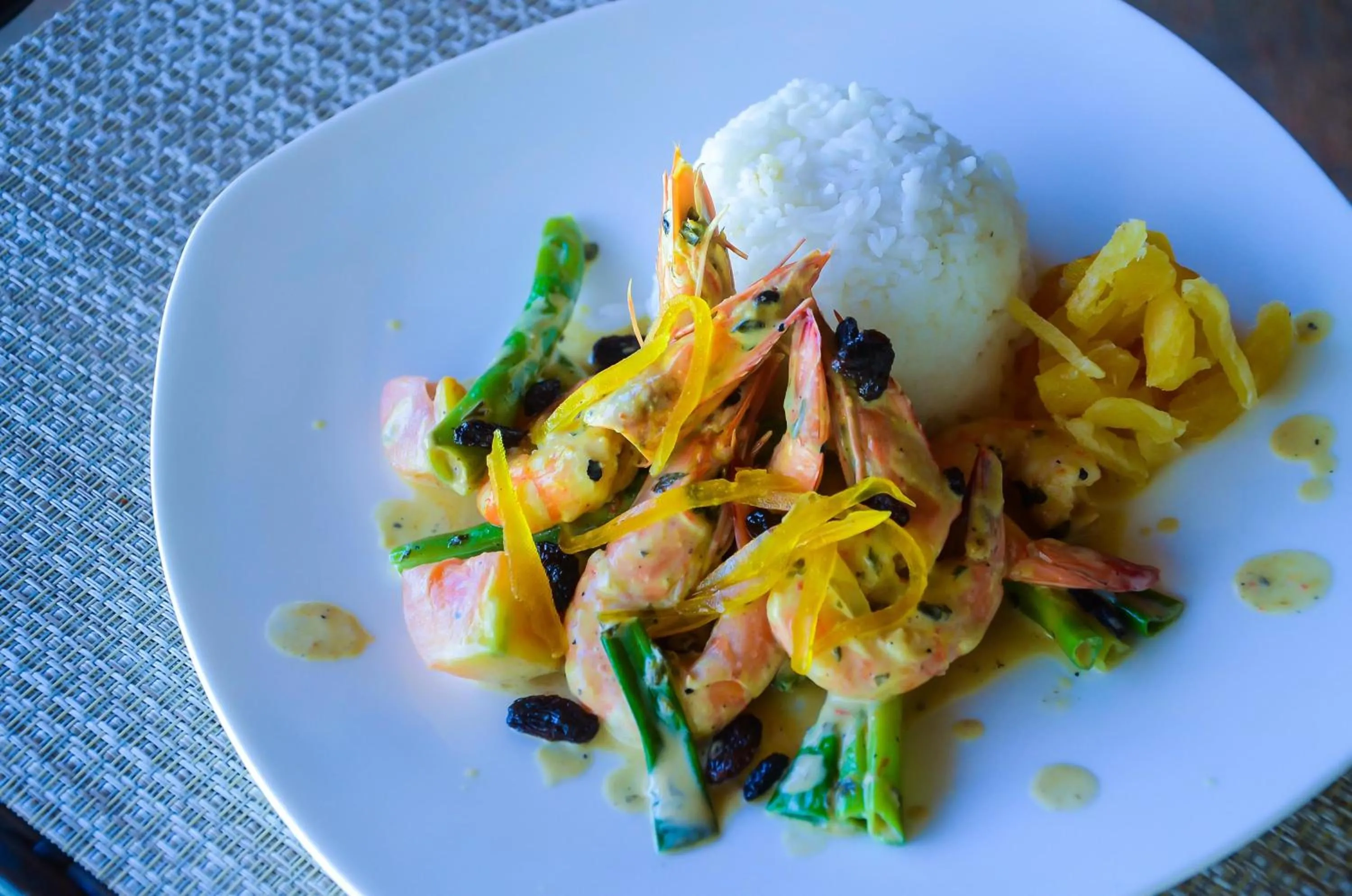 Food in Vanilla Sky Dive Resort