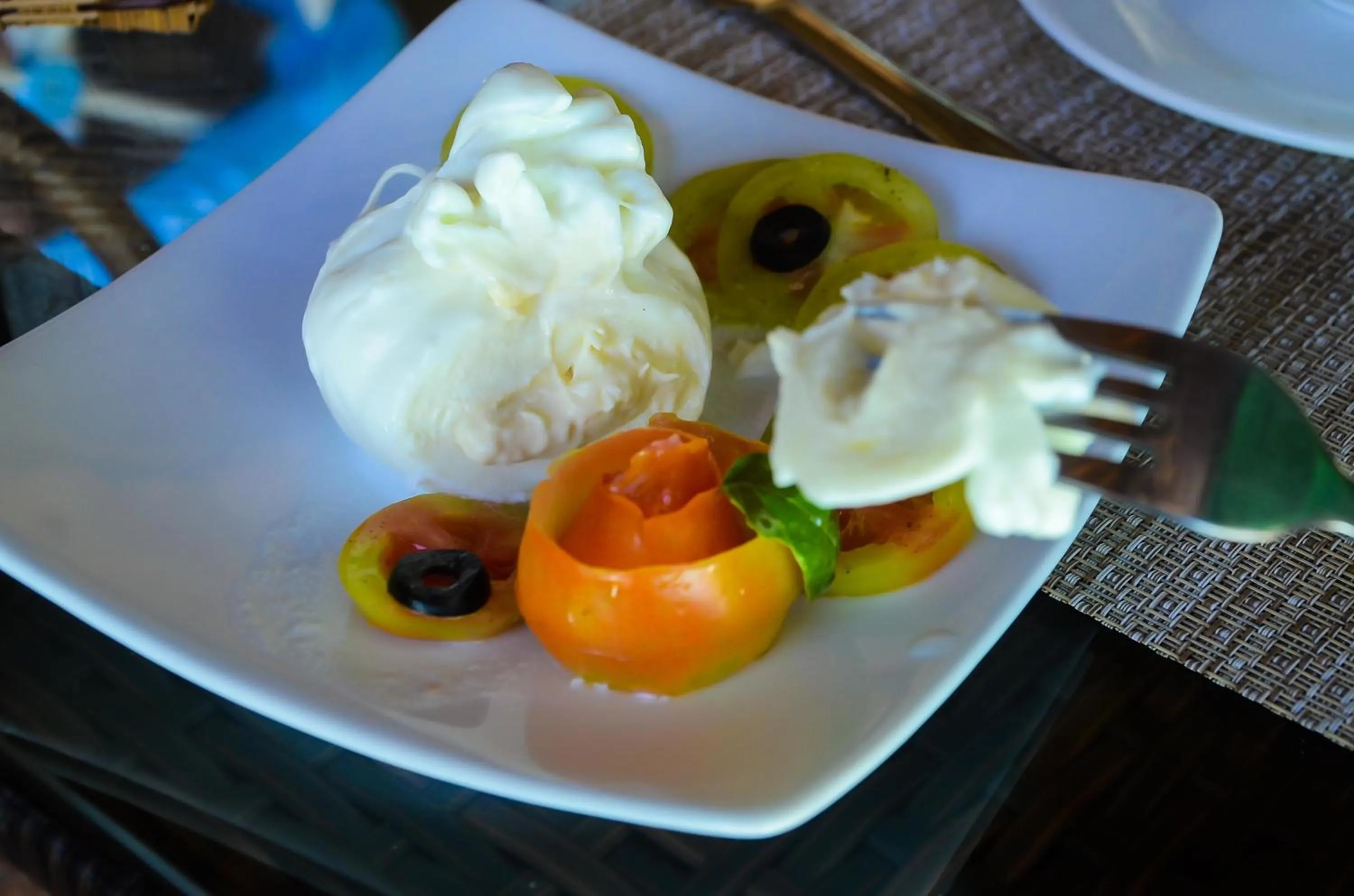 Food in Vanilla Sky Dive Resort