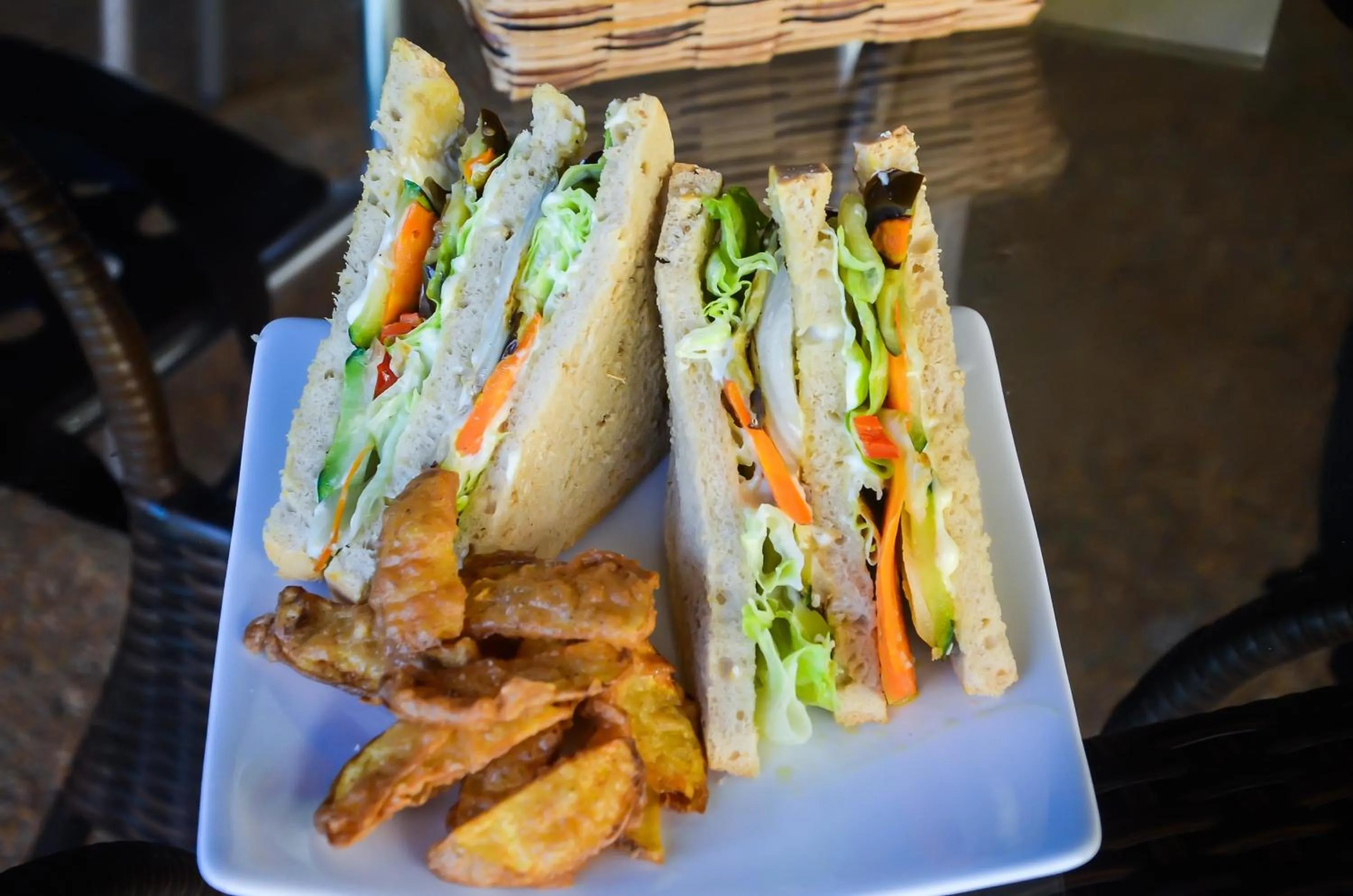 Food in Vanilla Sky Dive Resort