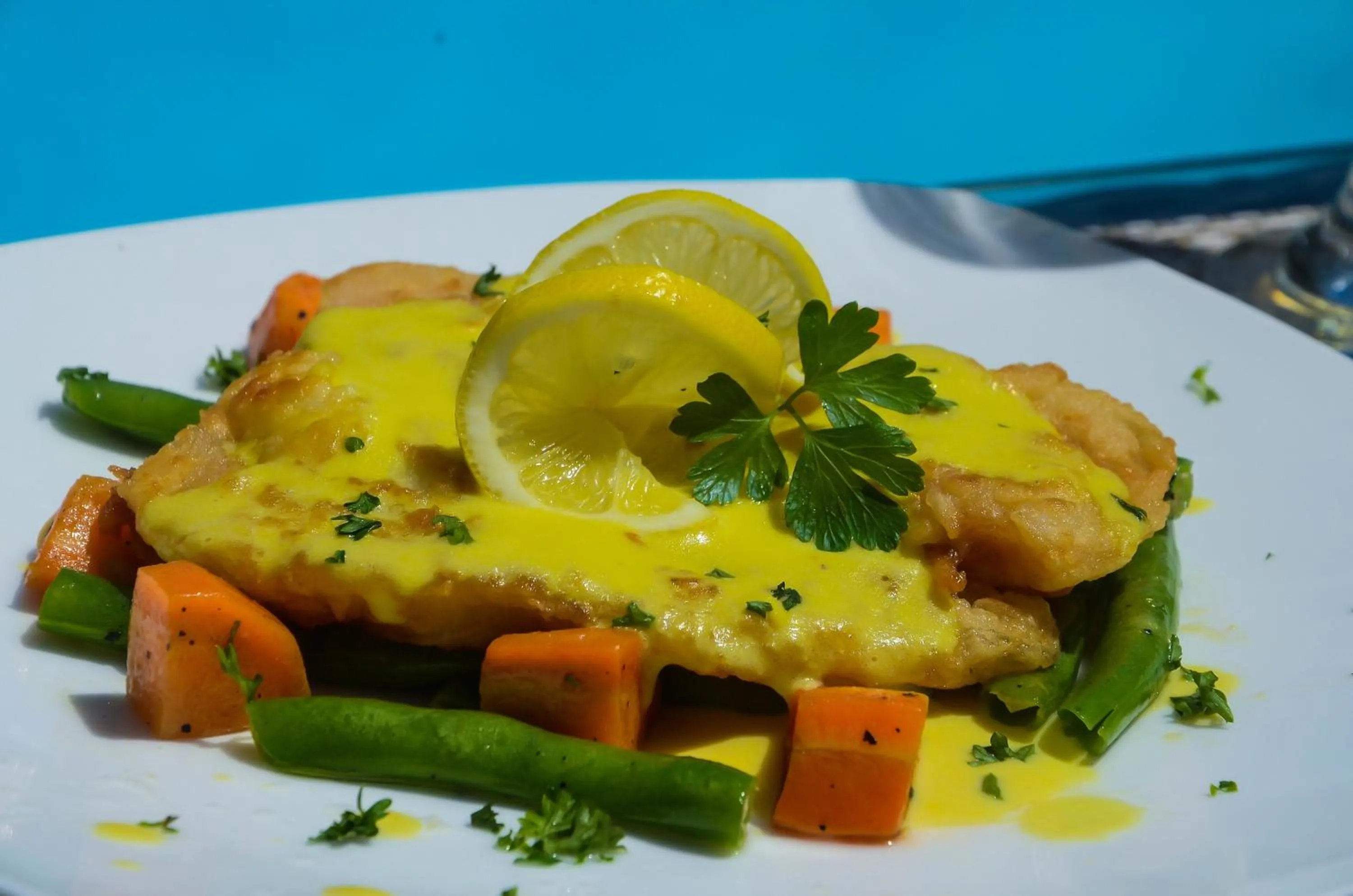 Food in Vanilla Sky Dive Resort