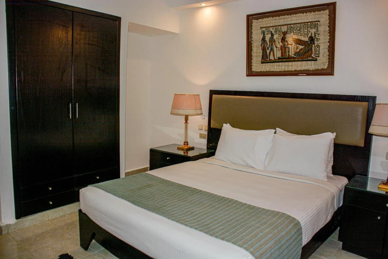 Bed in Desert View Sharm Hotel