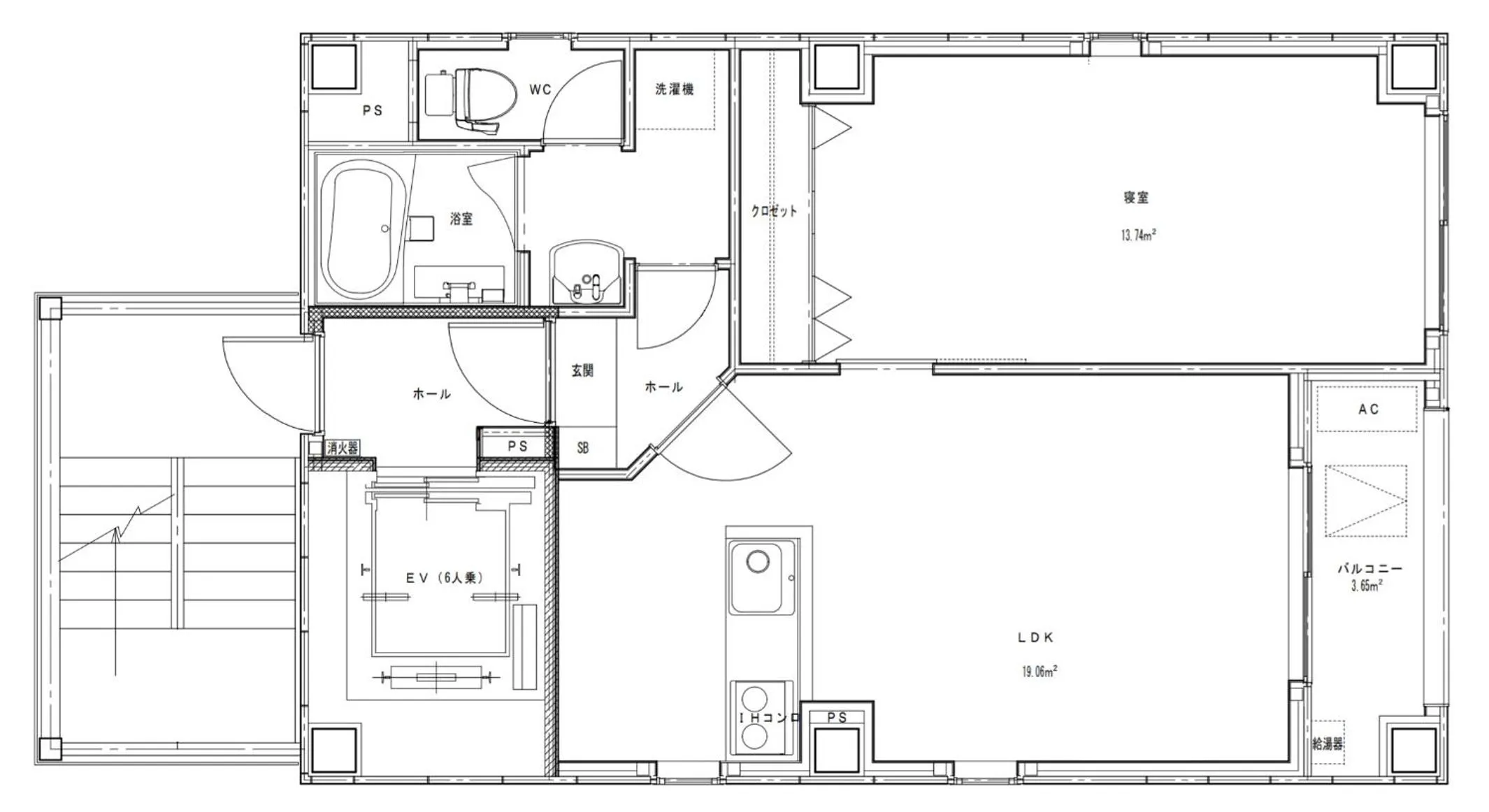 Floor plan in W&M House