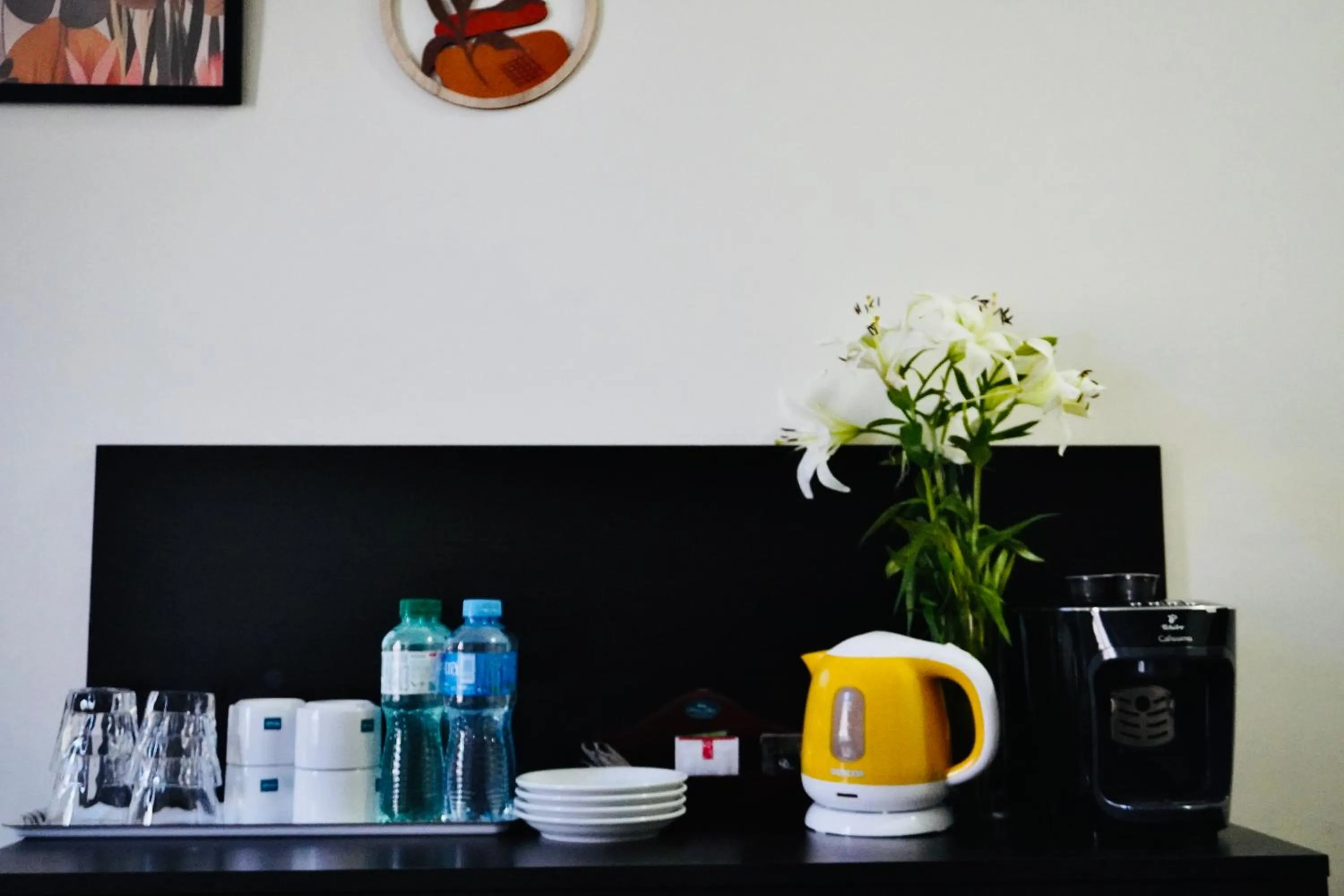 Coffee/tea facilities in BedRooms Piotrkowska 64