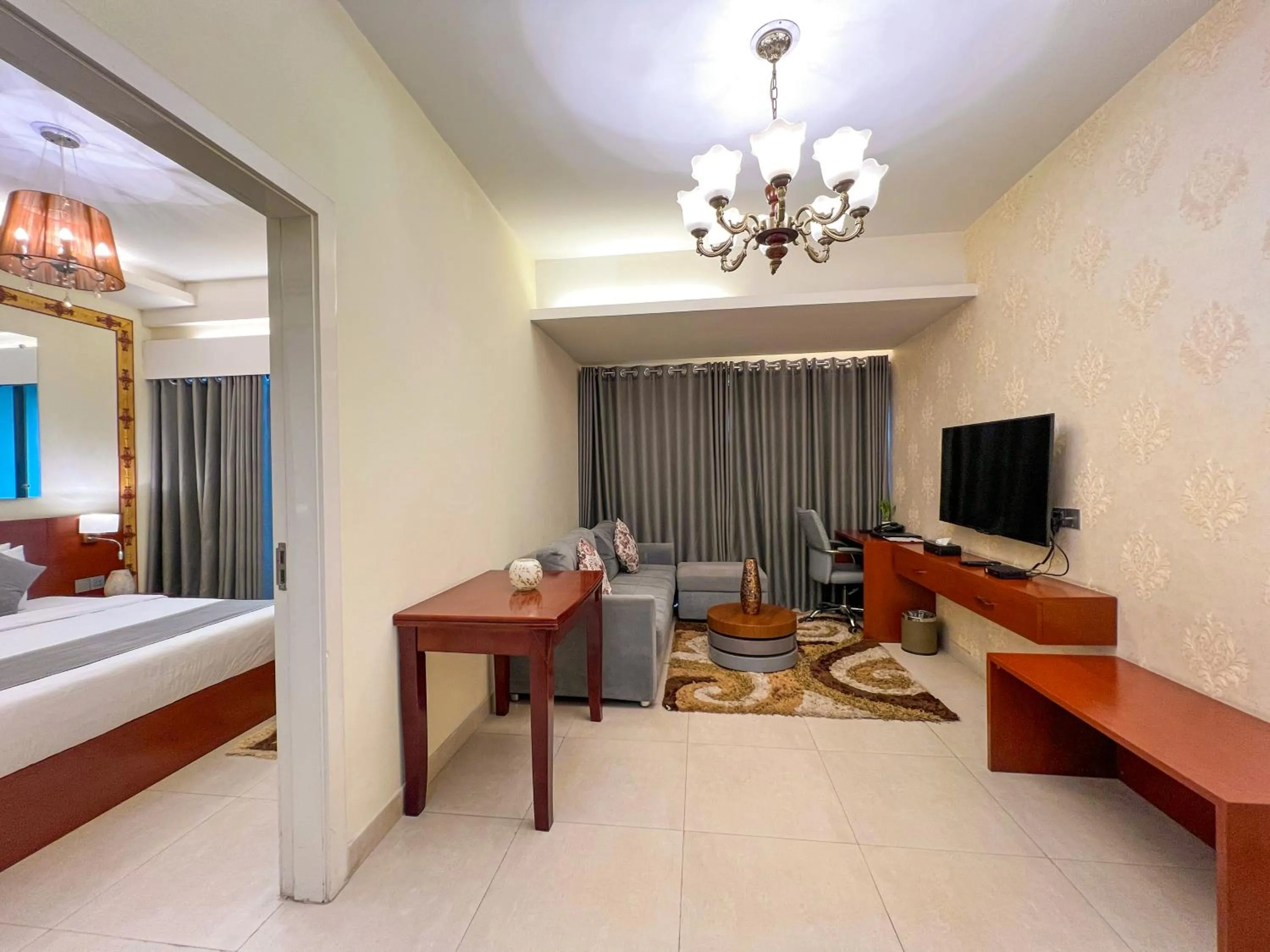 Living room in Coventina Lake Suites