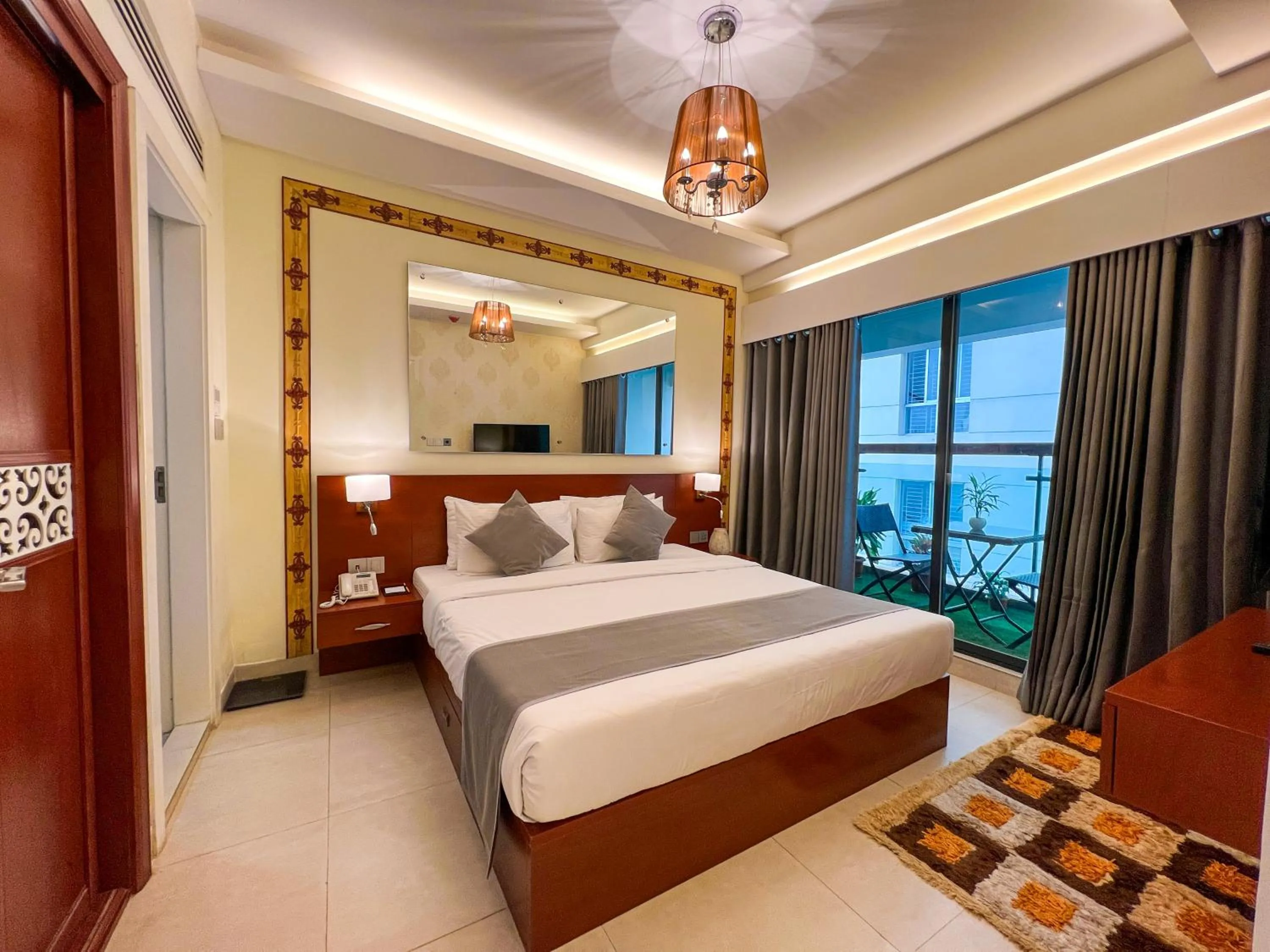 Bedroom in Coventina Lake Suites