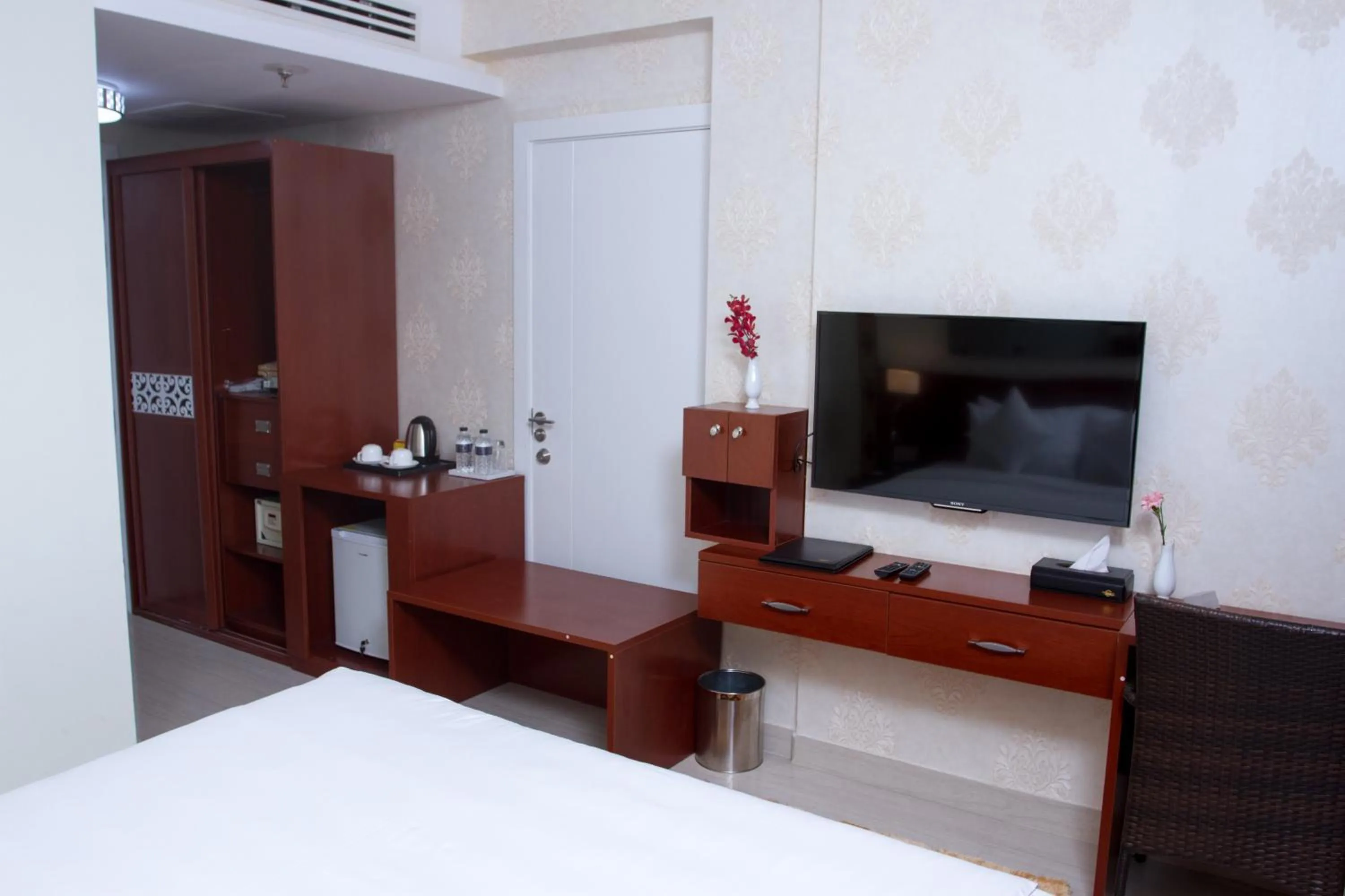 Bed in Coventina Lake Suites