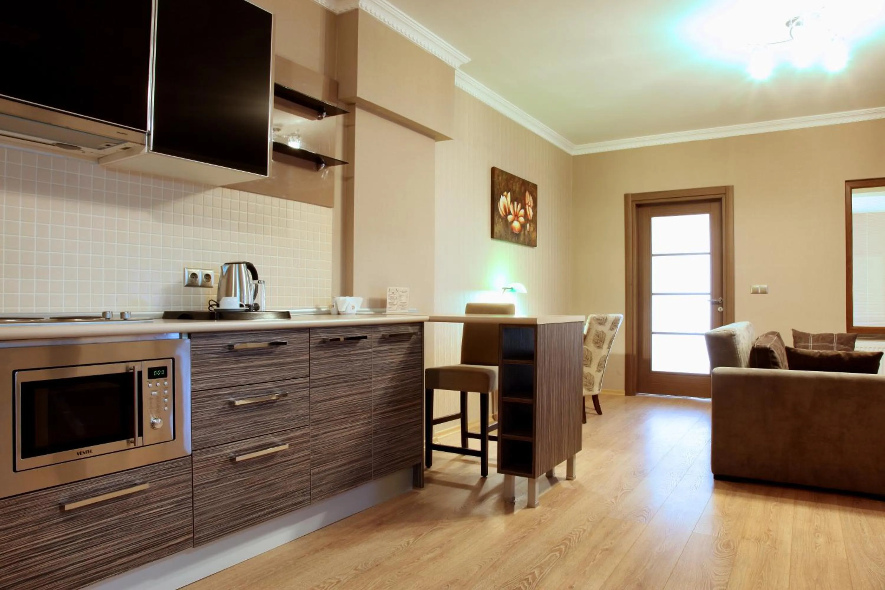 Kitchen or kitchenette in Balturk House Hotel