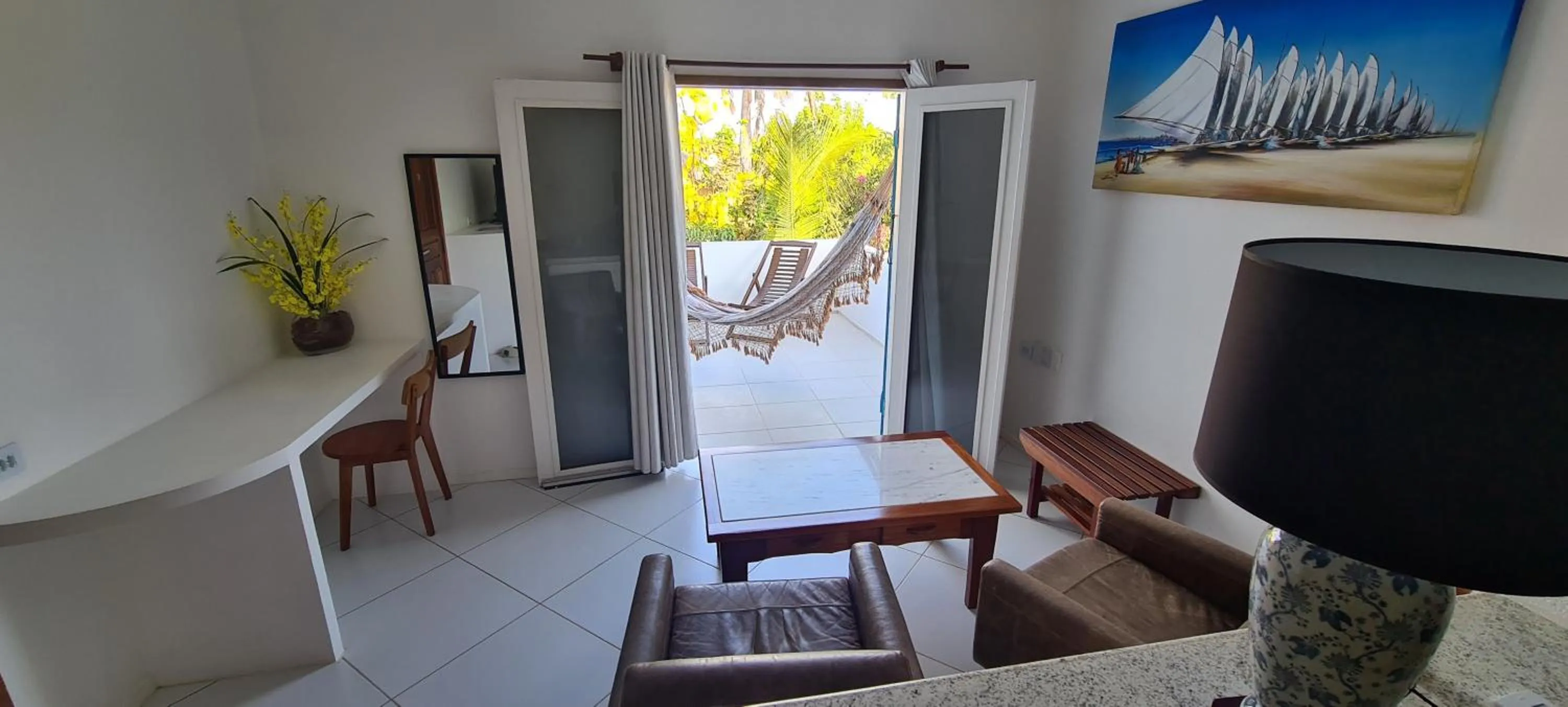 Living room in Pousada Caminho da Praia