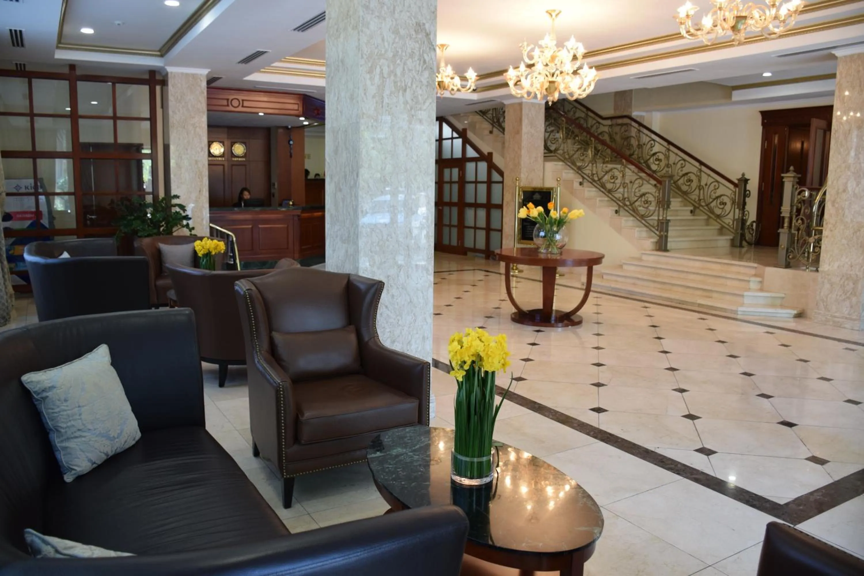 Lobby or reception in Park Hotel Bishkek