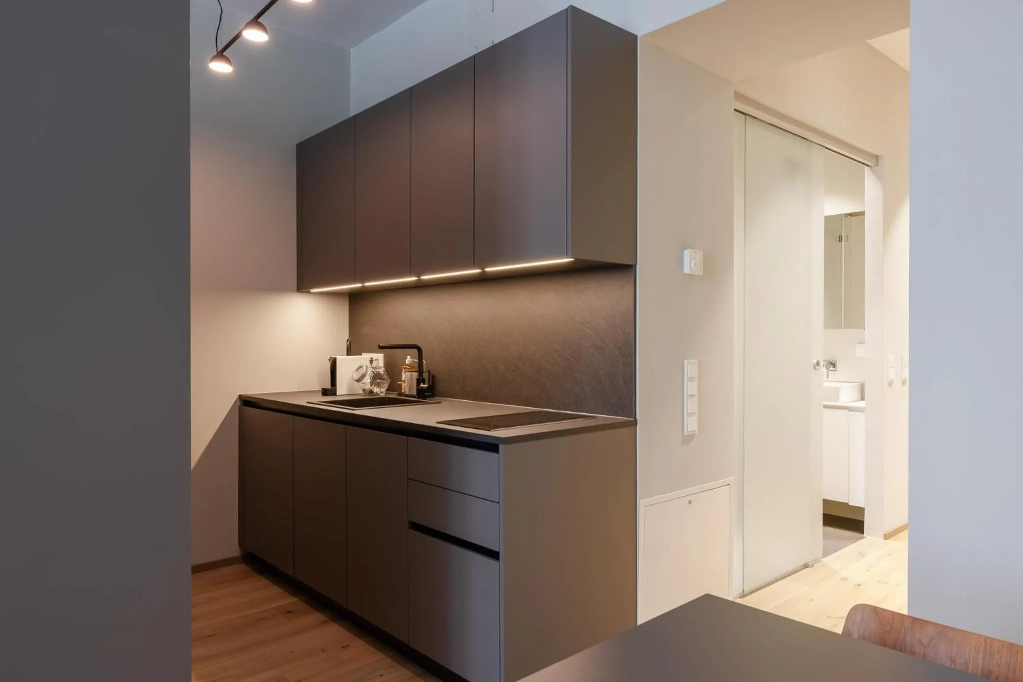 Kitchen or kitchenette in My Home in Vienna - Smart Apartments - Landstraße