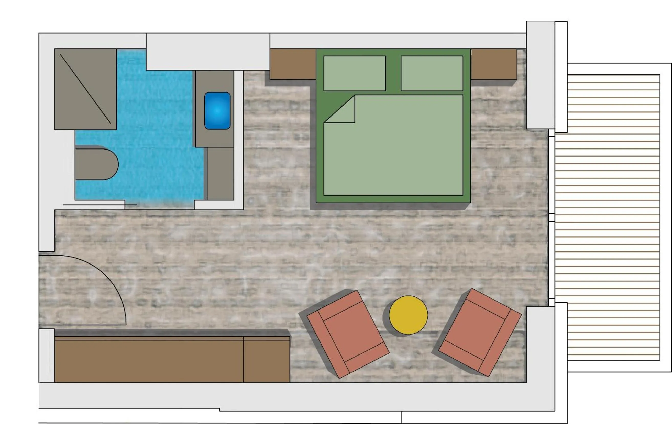 Floor plan in Hotel Mathiesn