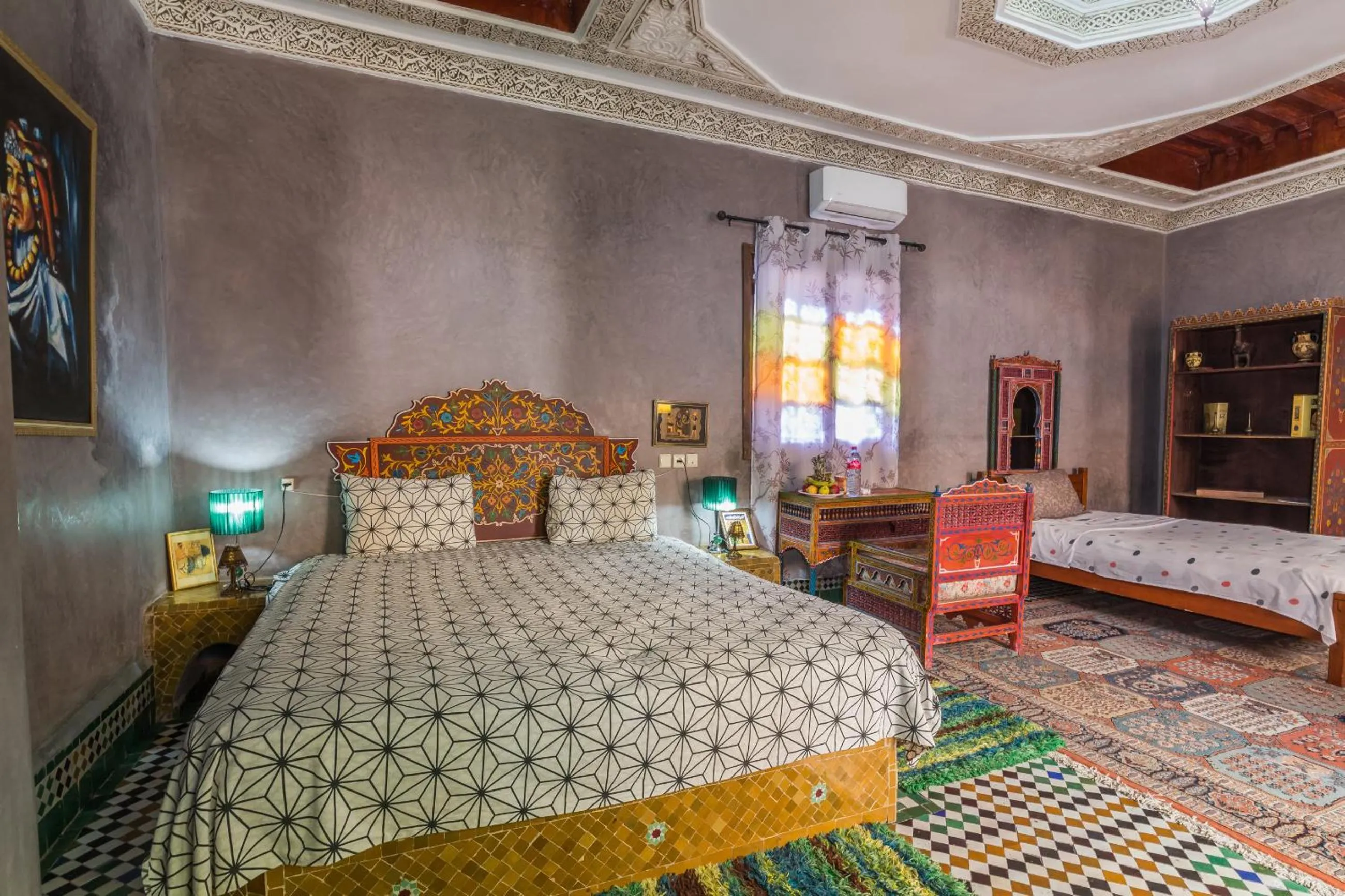 Bed in Riad L'Artiste