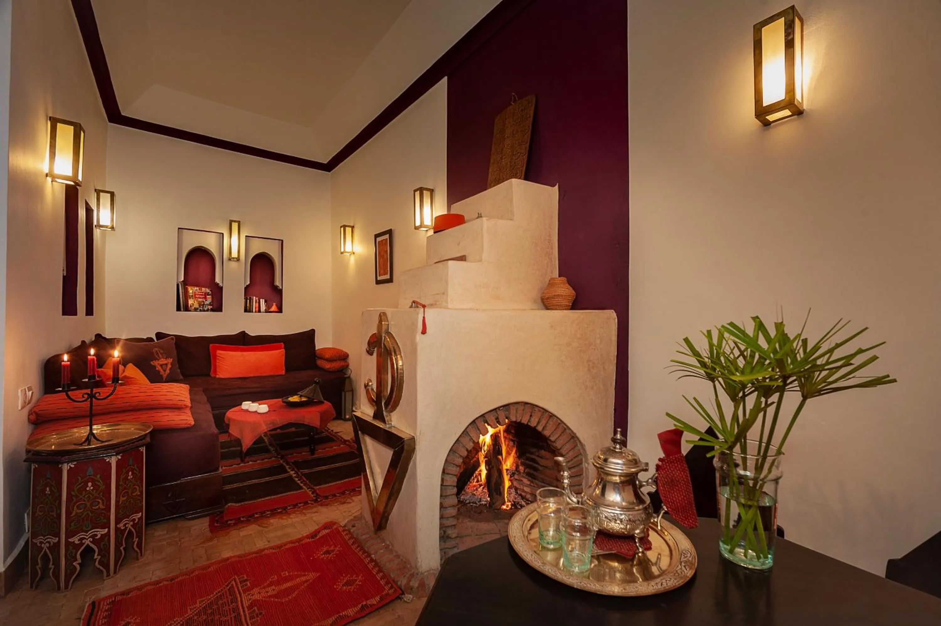 Living room in Riad Boussa