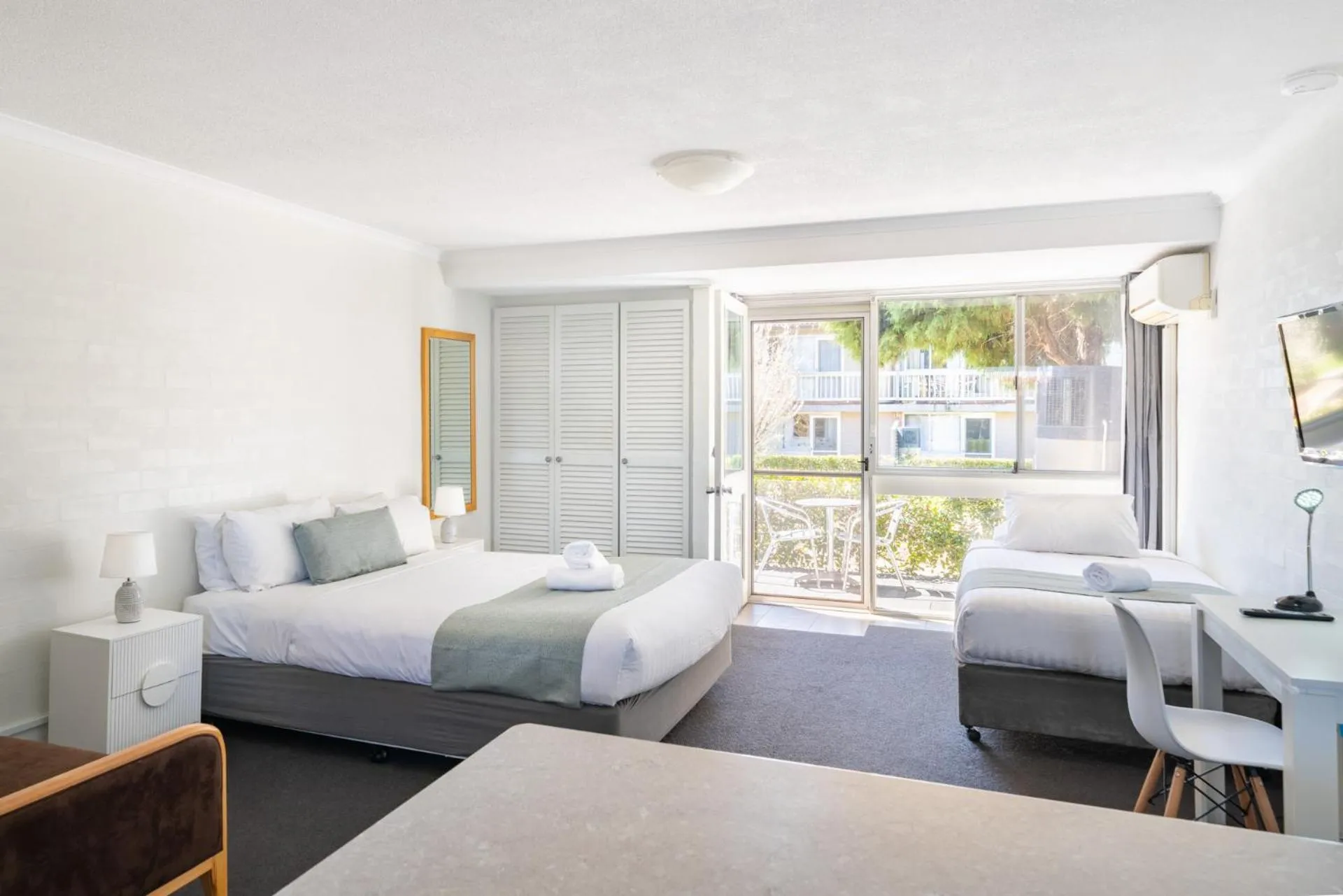 Bed in Bathurst Studio Apartments