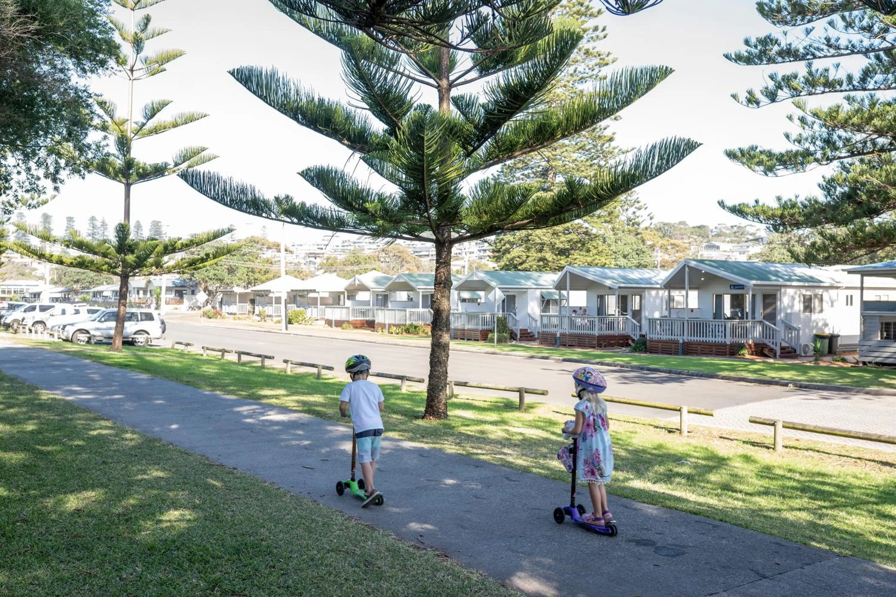Street view in Werri Beach Holiday Park