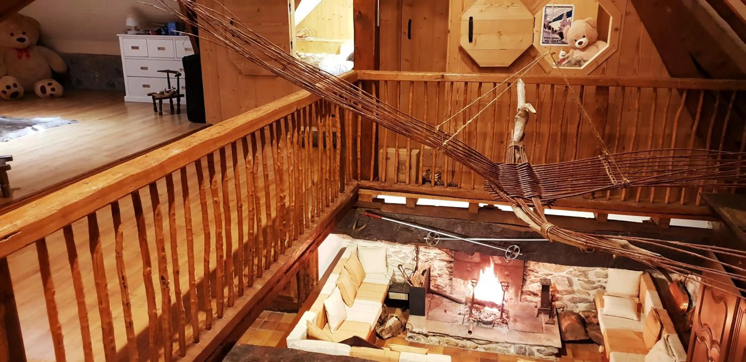 Living room in La Bergerie de Louvie