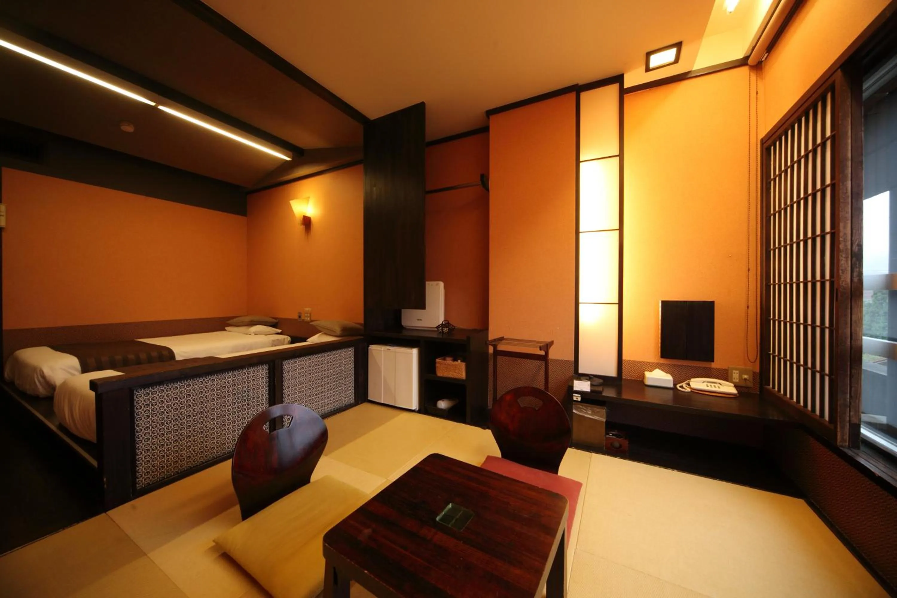 Bed in Unzen Fukudaya