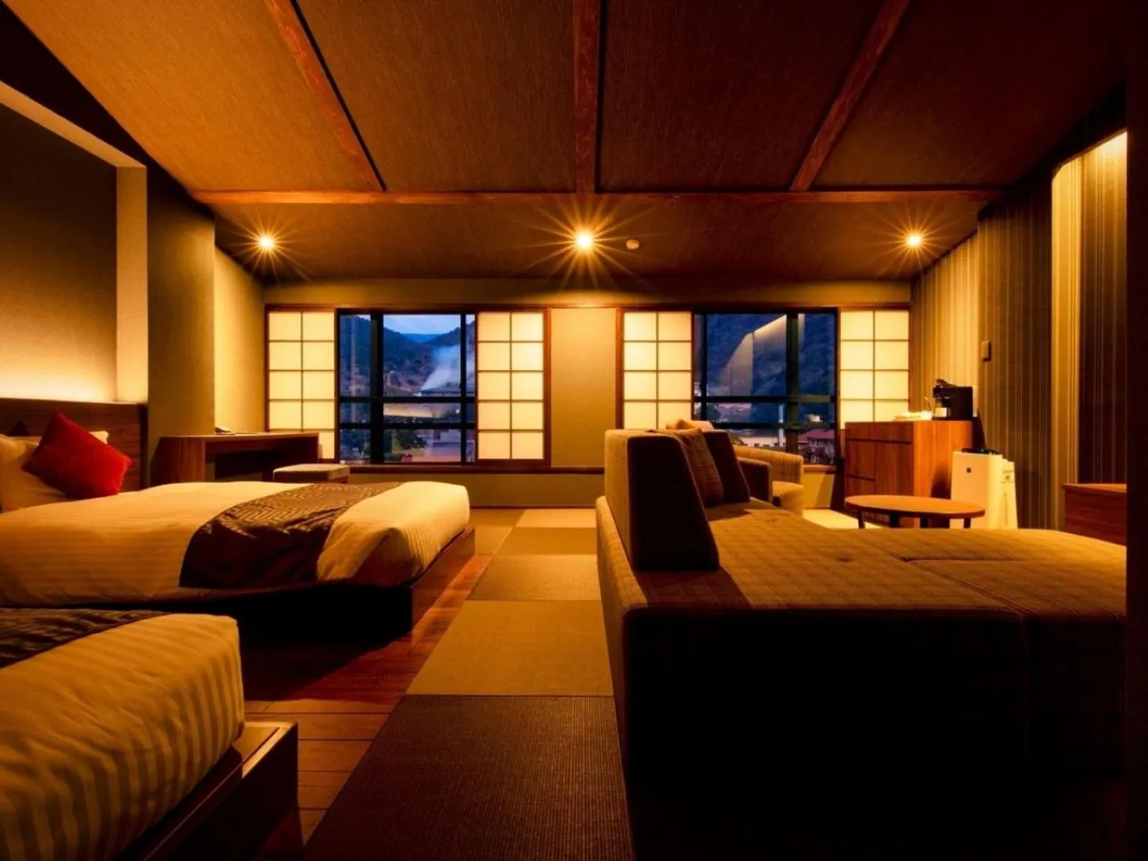 Bed in Unzen Fukudaya