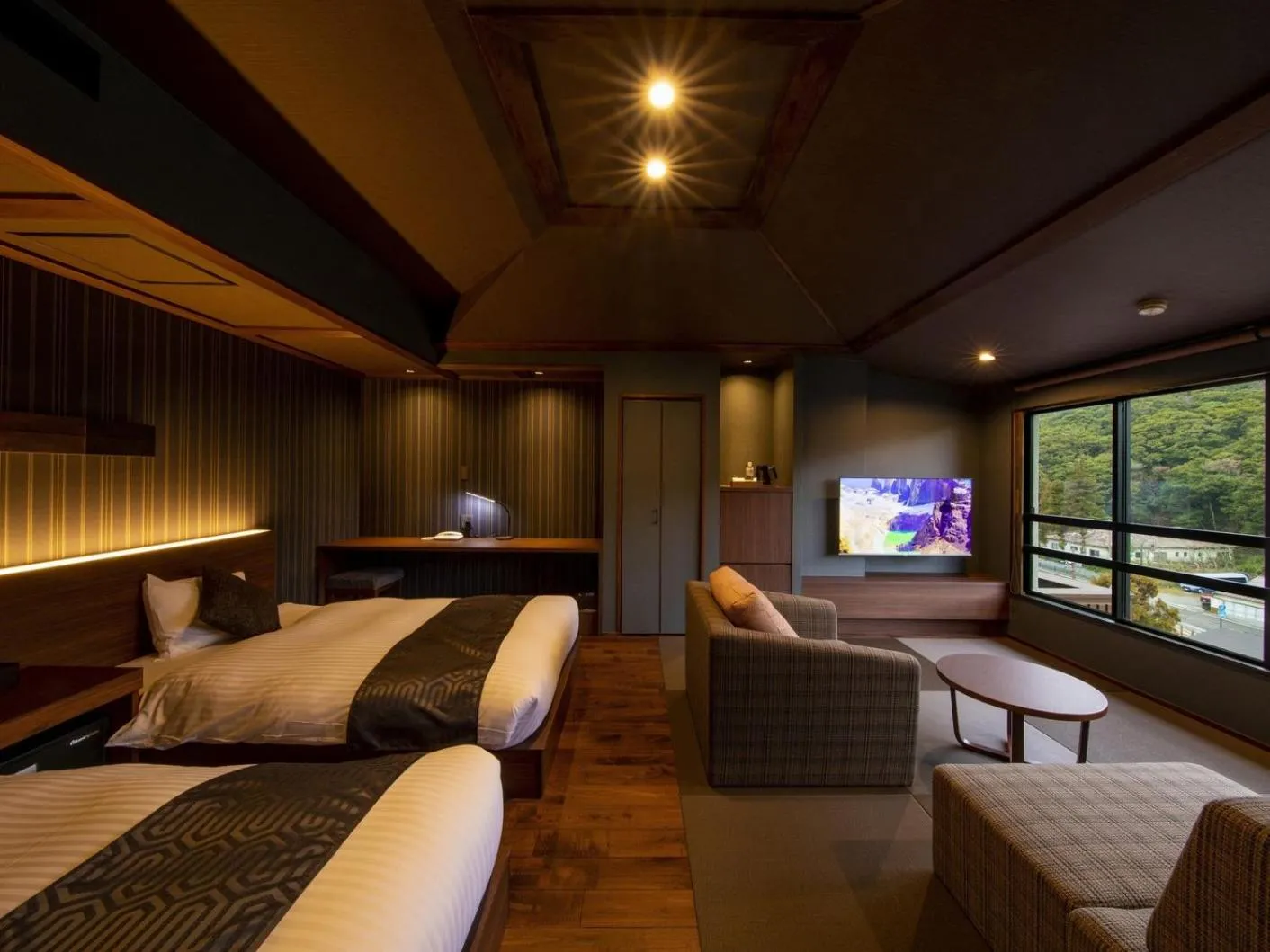 Bed in Unzen Fukudaya