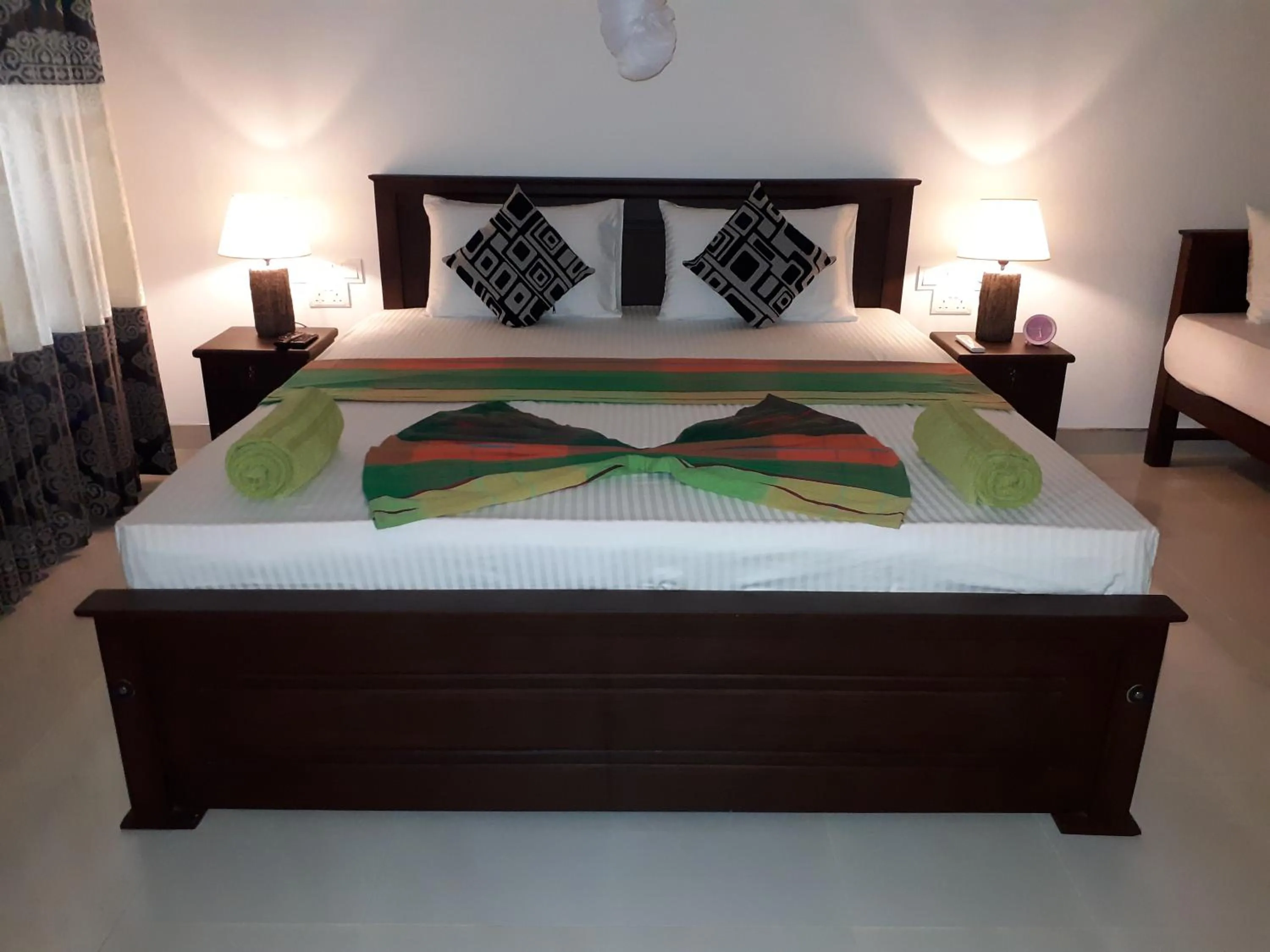Bed in Sigiri Hibiscus Villa