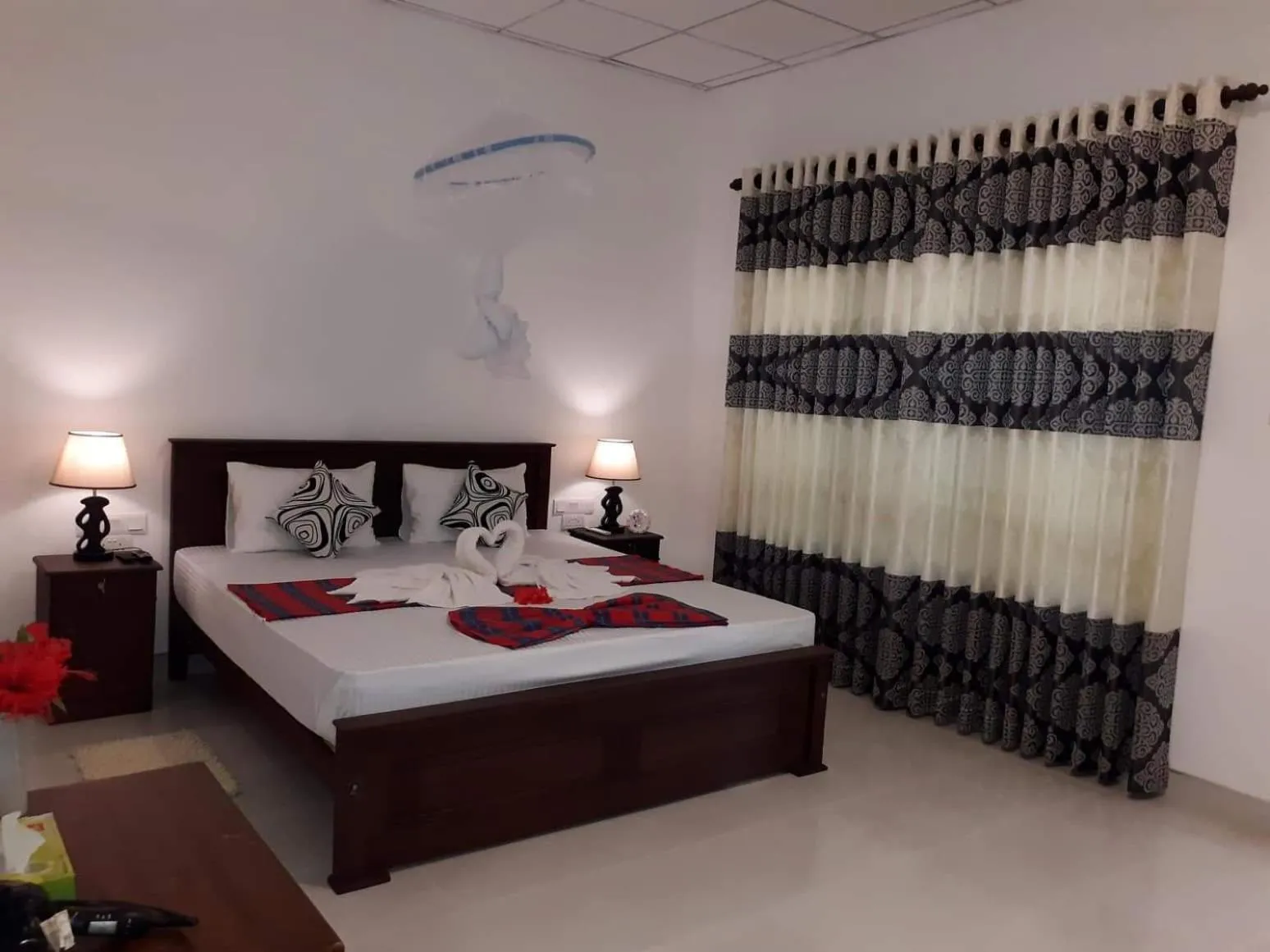 Bed in Sigiri Hibiscus Villa