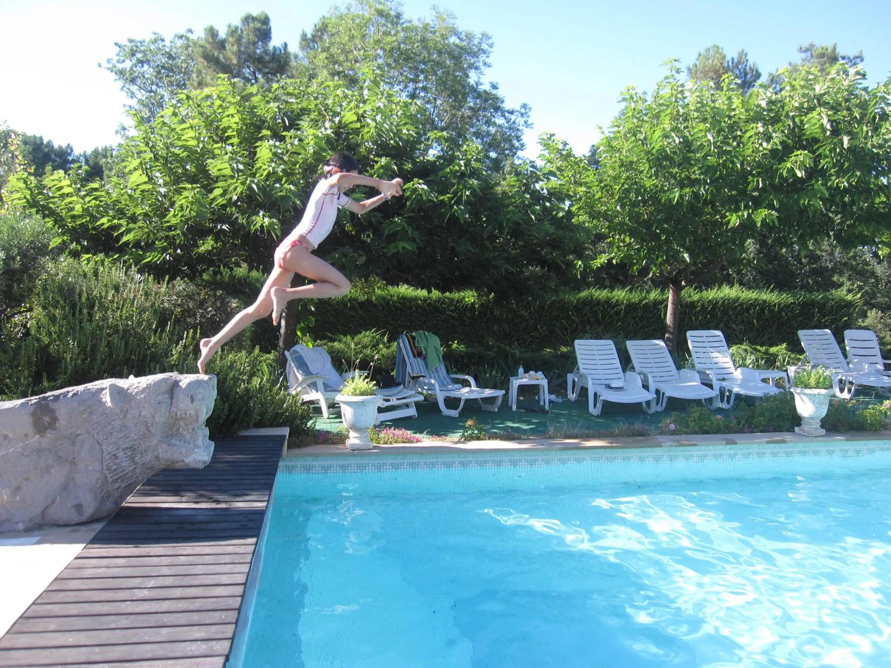Swimming pool in Domaine du Planas AILHON ARDECHE