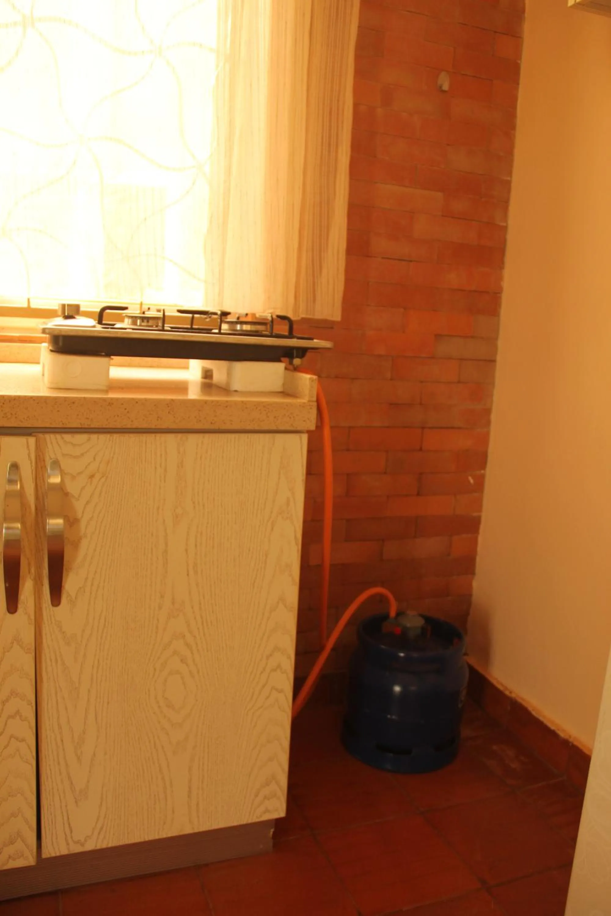 Kitchen or kitchenette in Saltek Forest Cottages