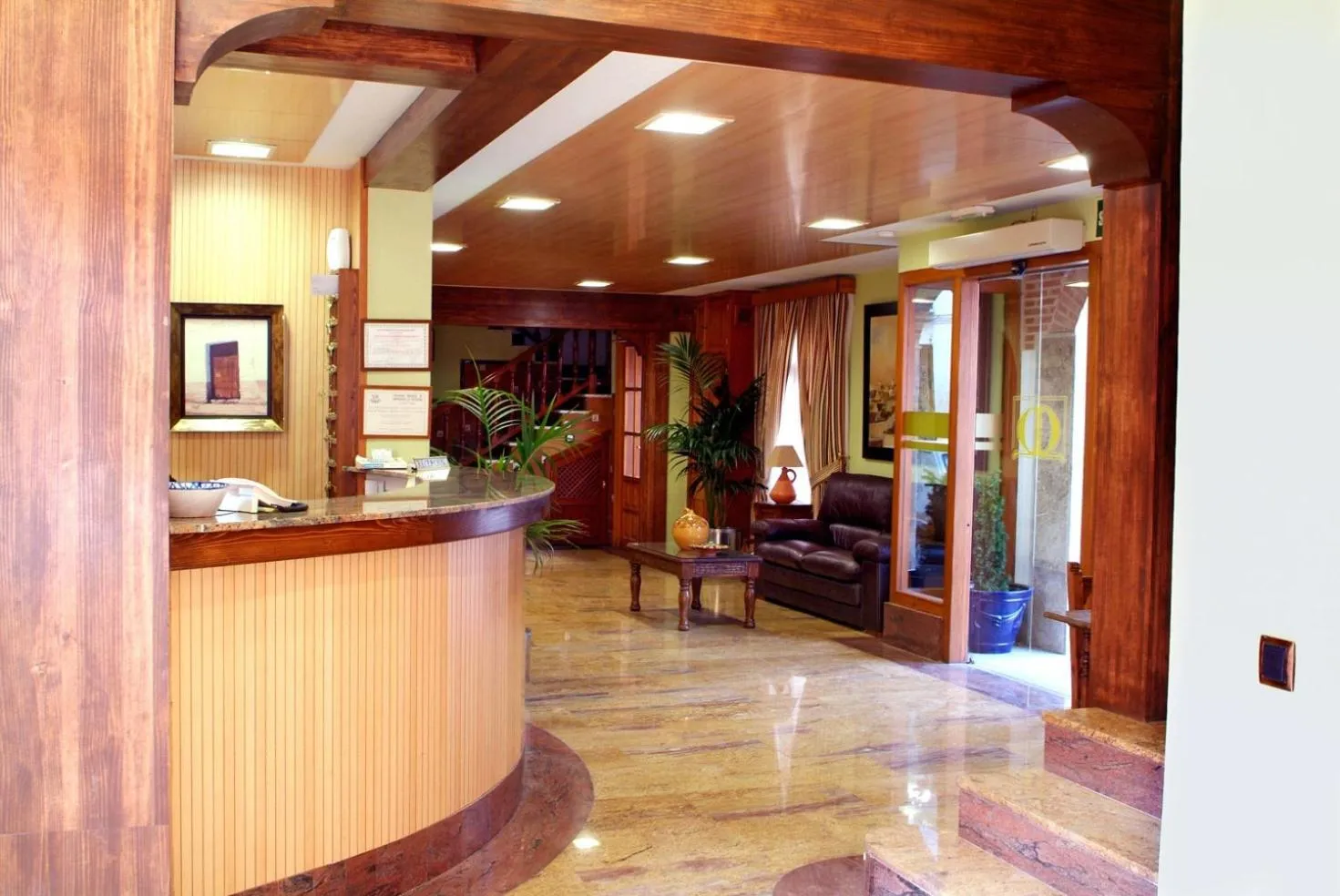 Lobby or reception in Hotel Menano