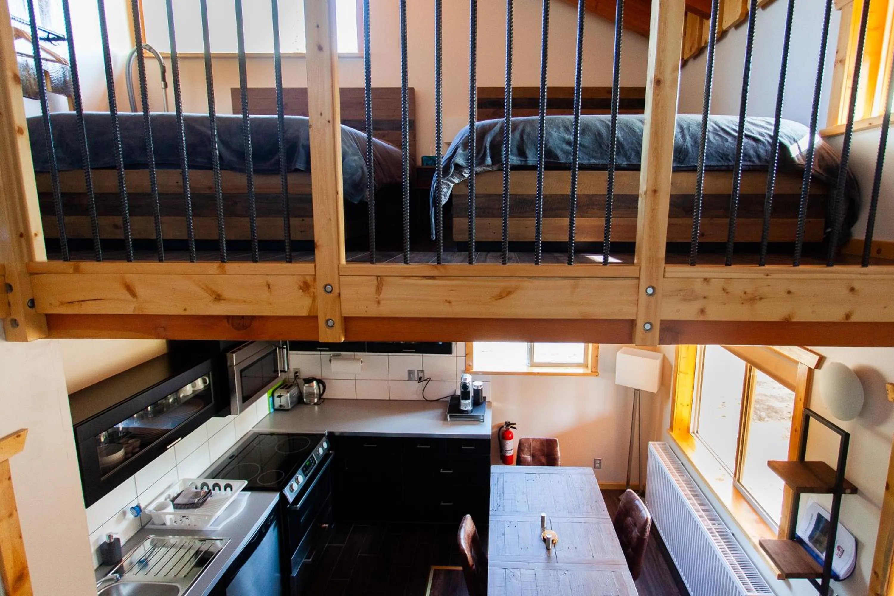 Text overlay in Red Cariboo Apartments