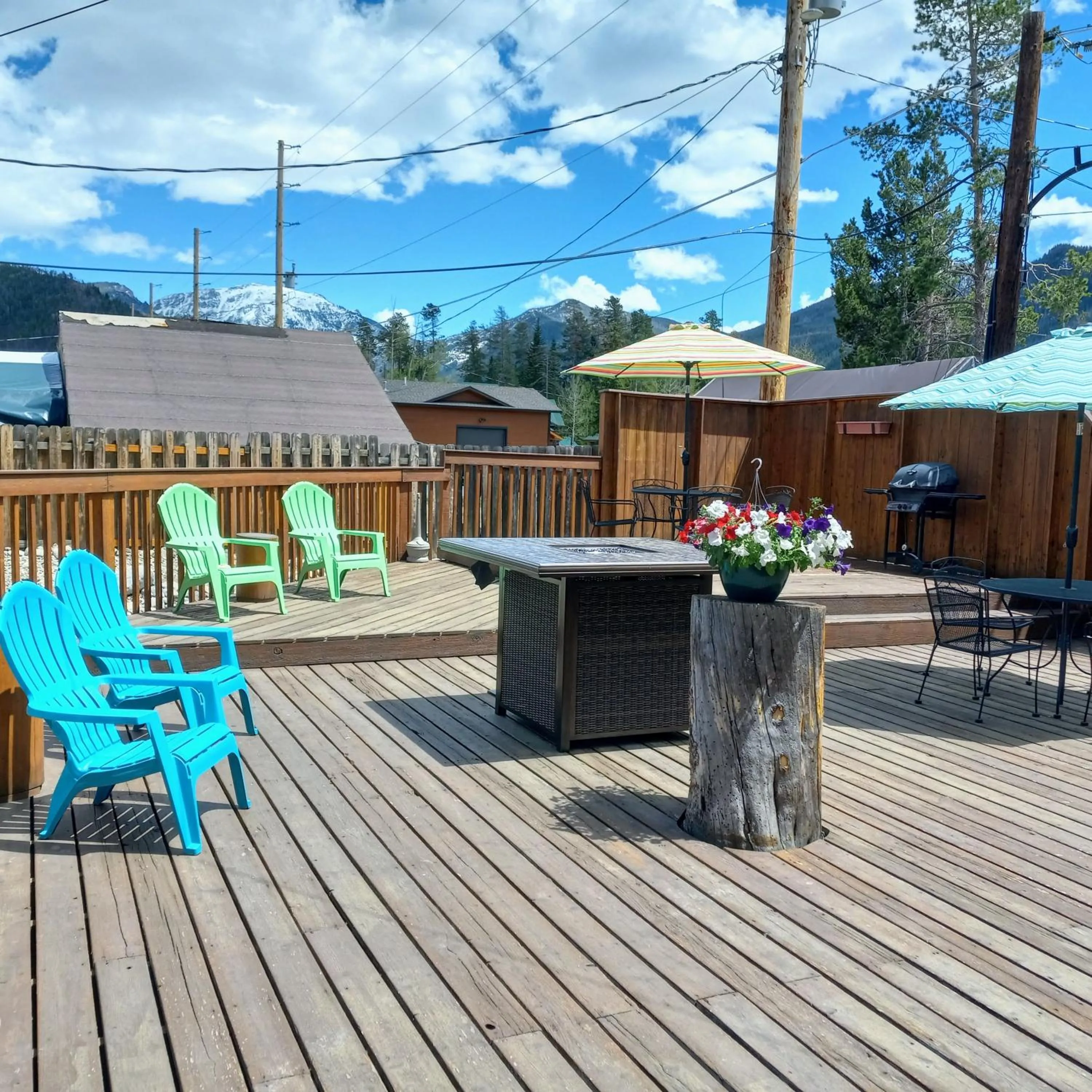 Patio in Lone Eagle Lodge